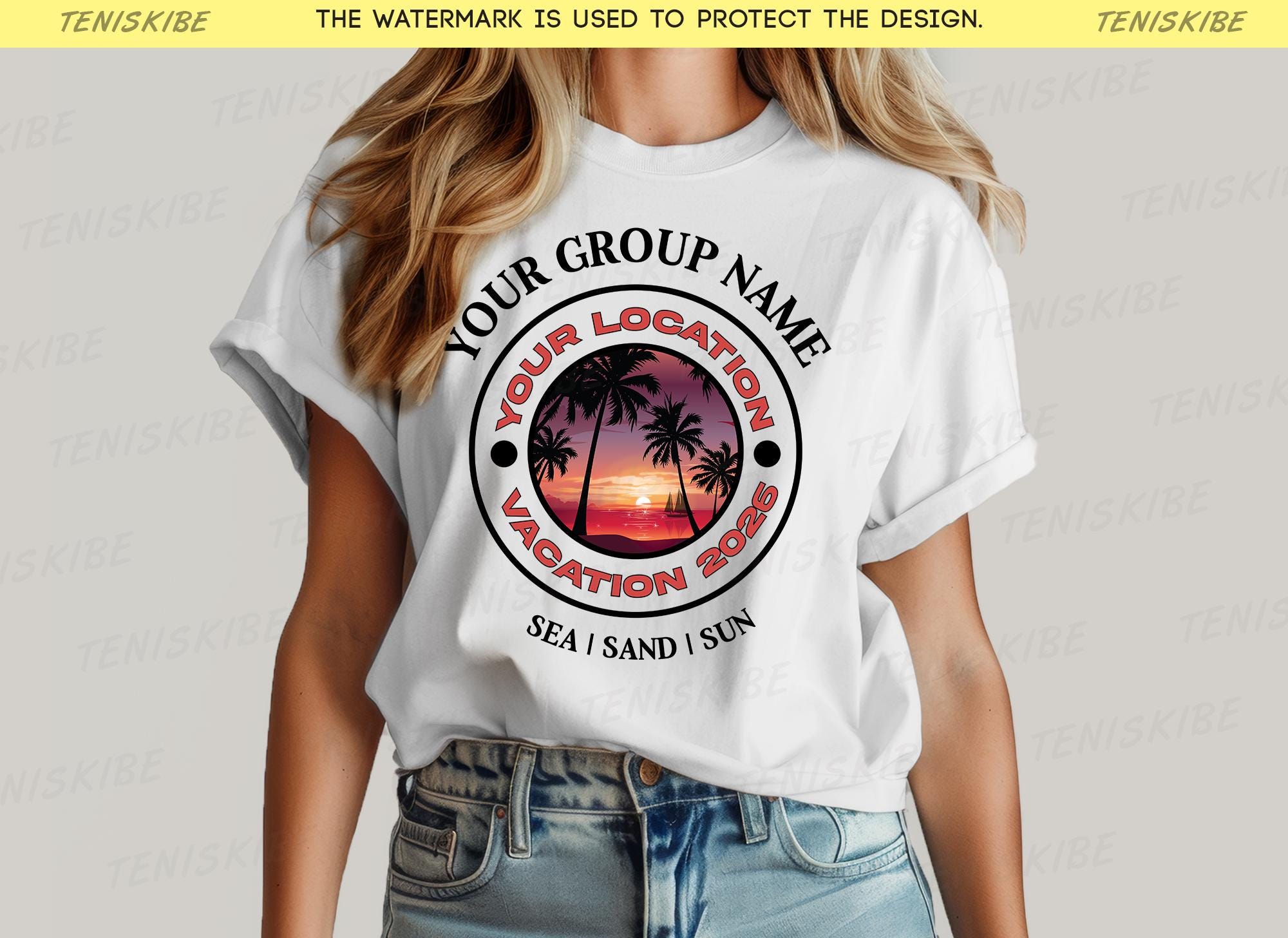Personalized Family Vacation 2026 T-shirts