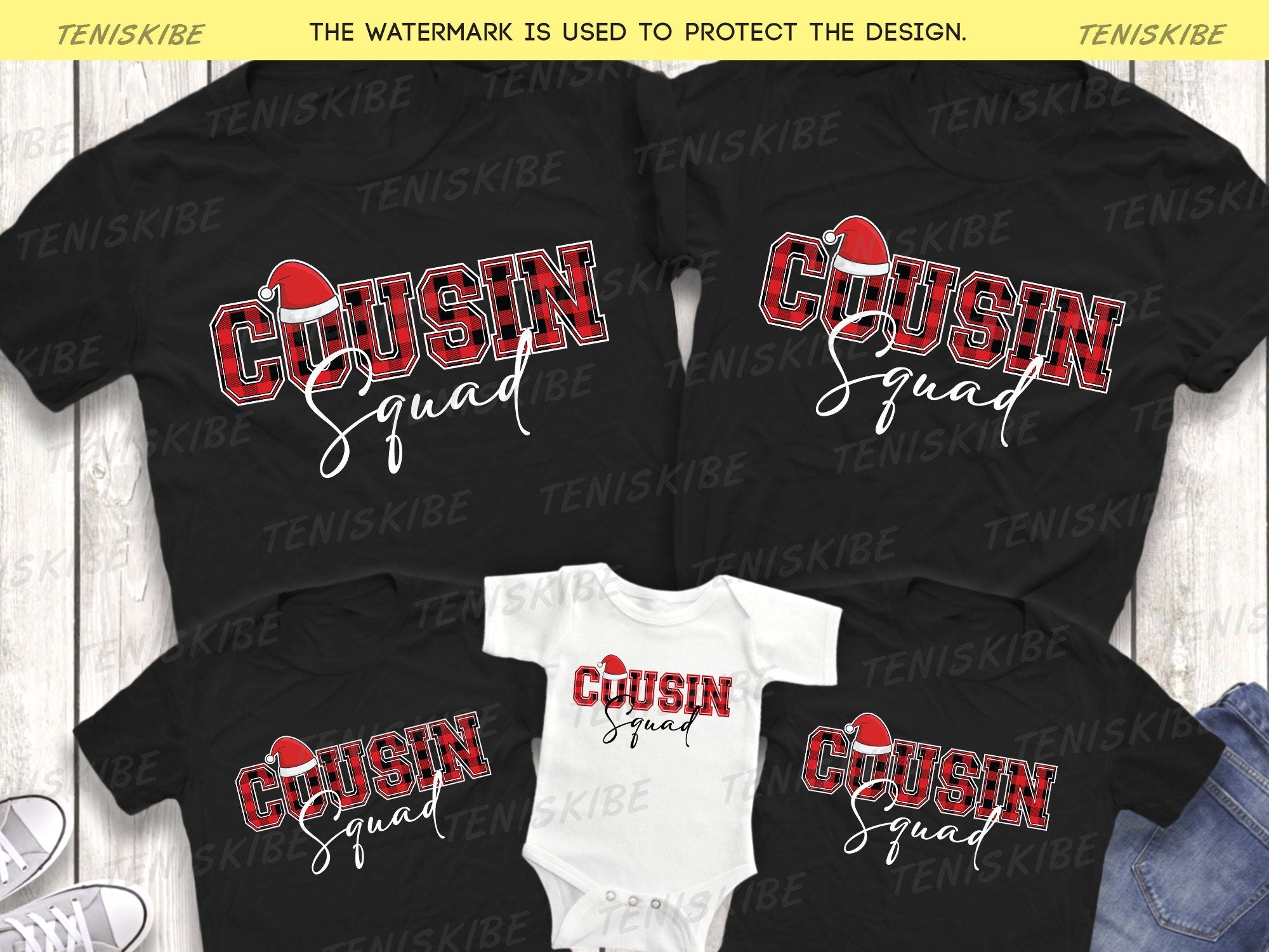 Cousin Squad Christmas T-shirt