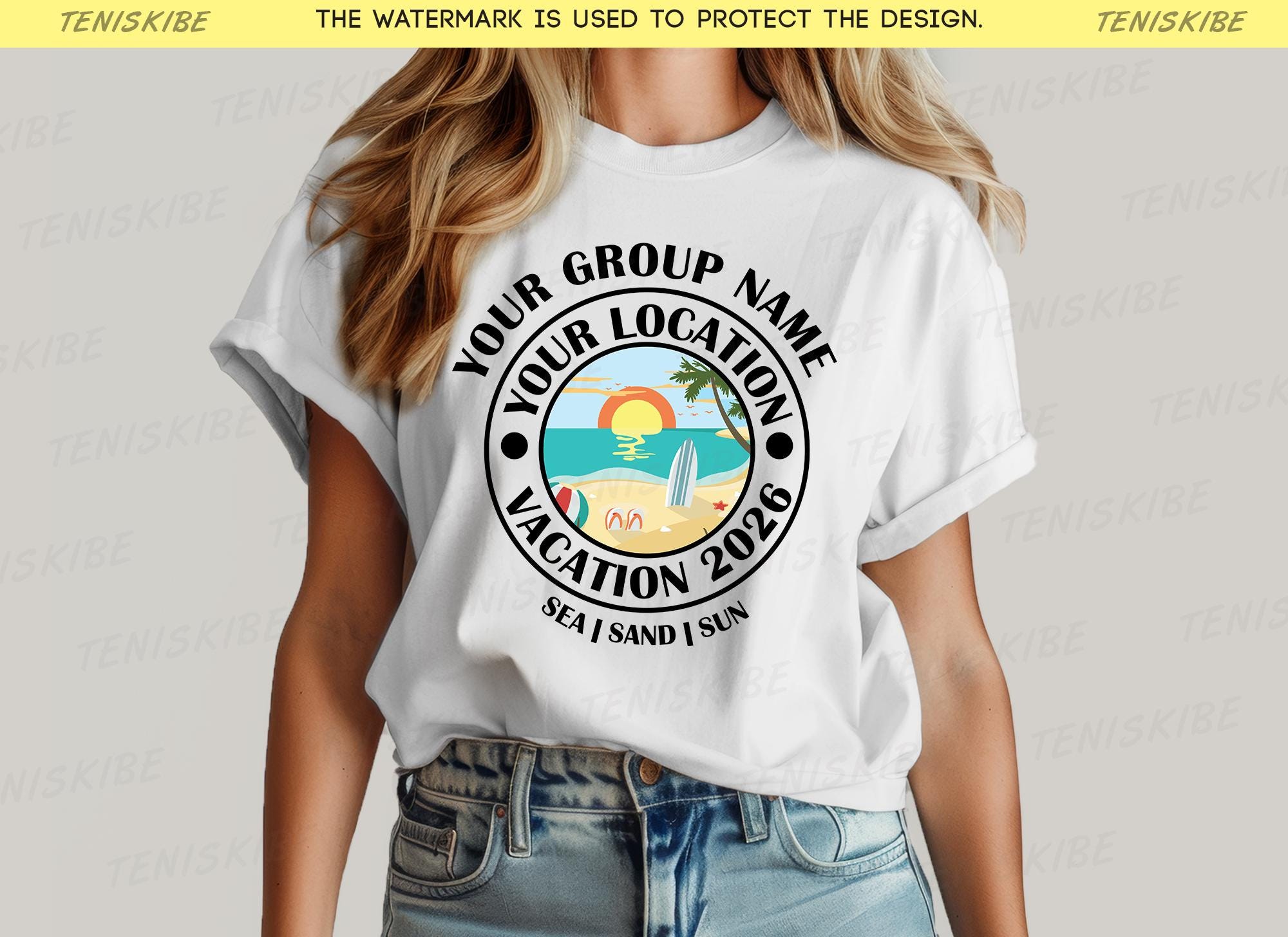 Custom Location Family Vacation 2026 T-shirts