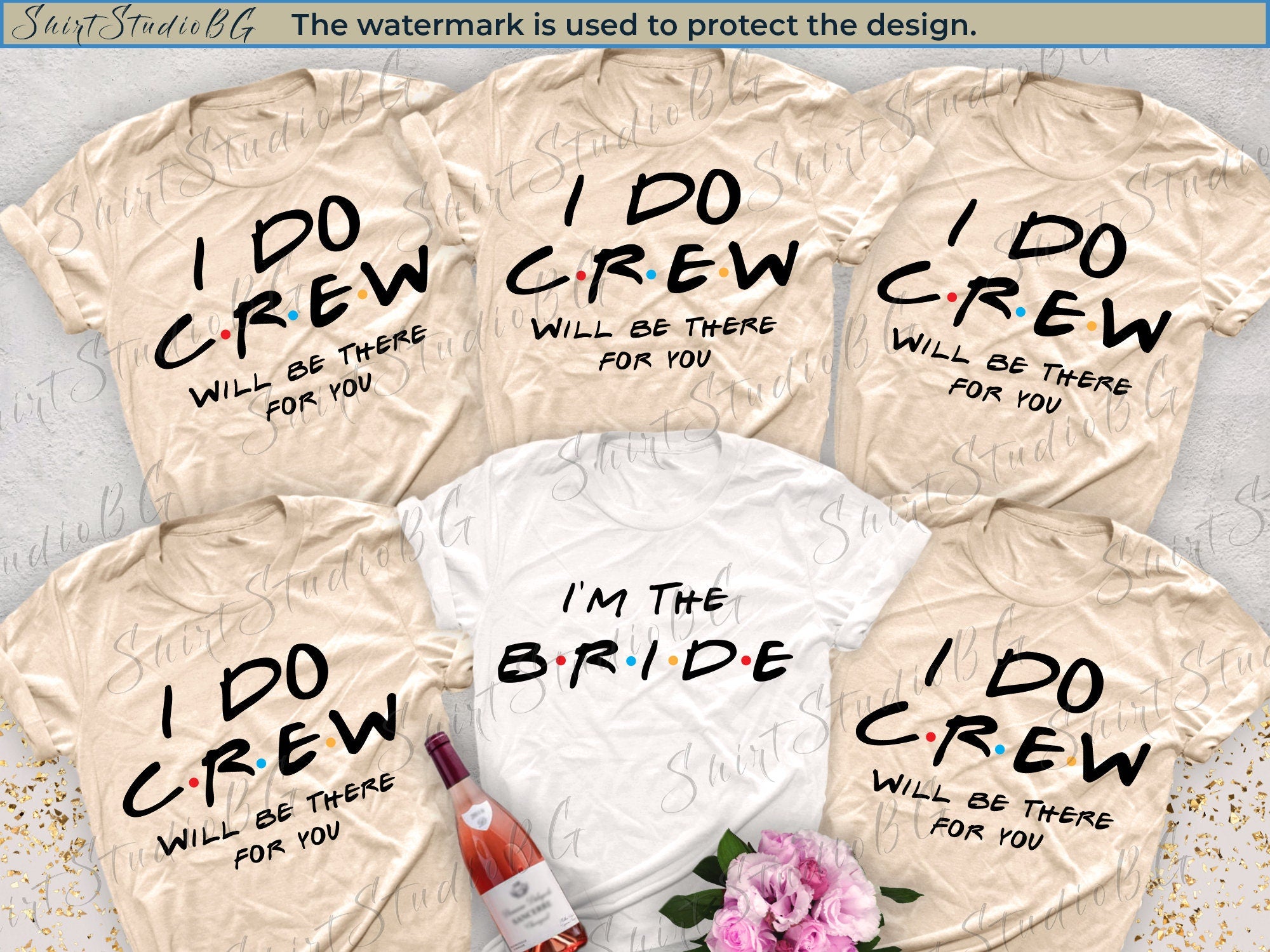 I Do Crew Bachelorette Party Shirts