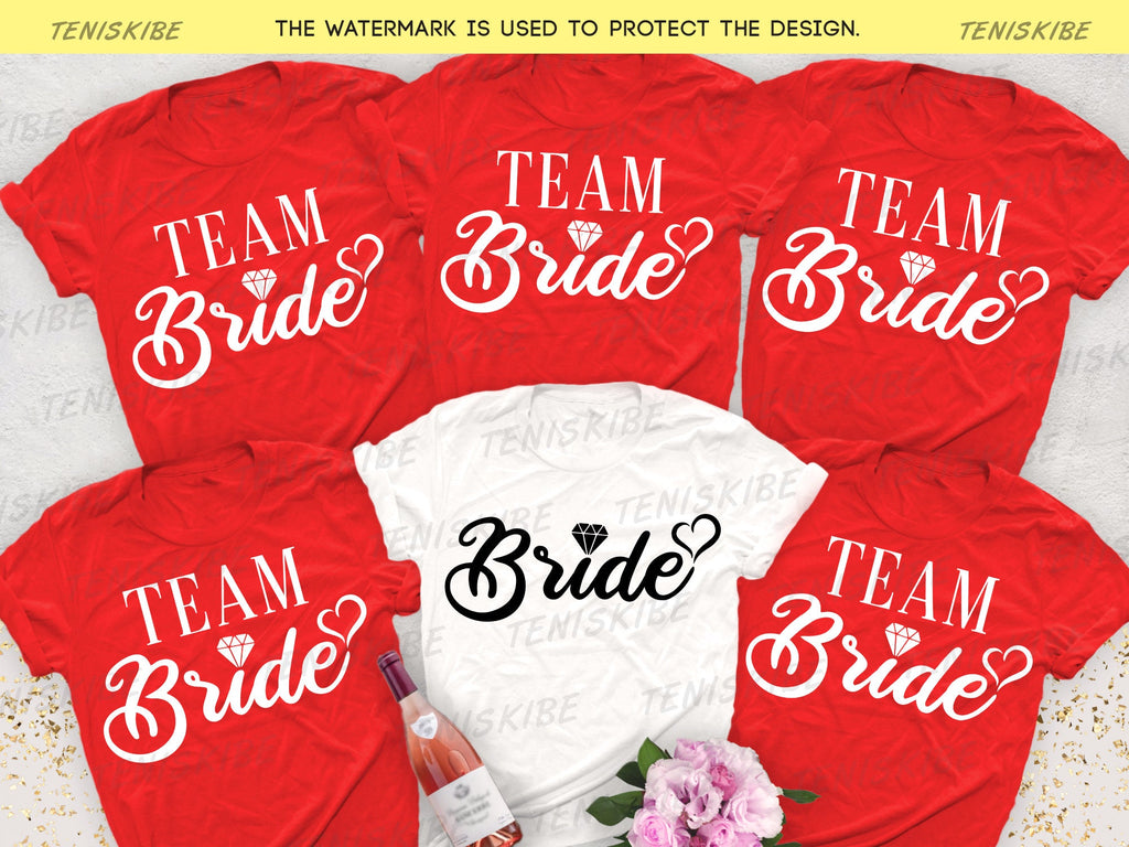 Bride and Tteam Bride Bachelorette Party T-shirts