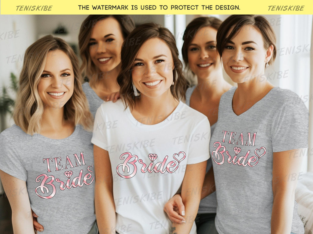 The Bride and Team Bride Bachelorette T-shirts