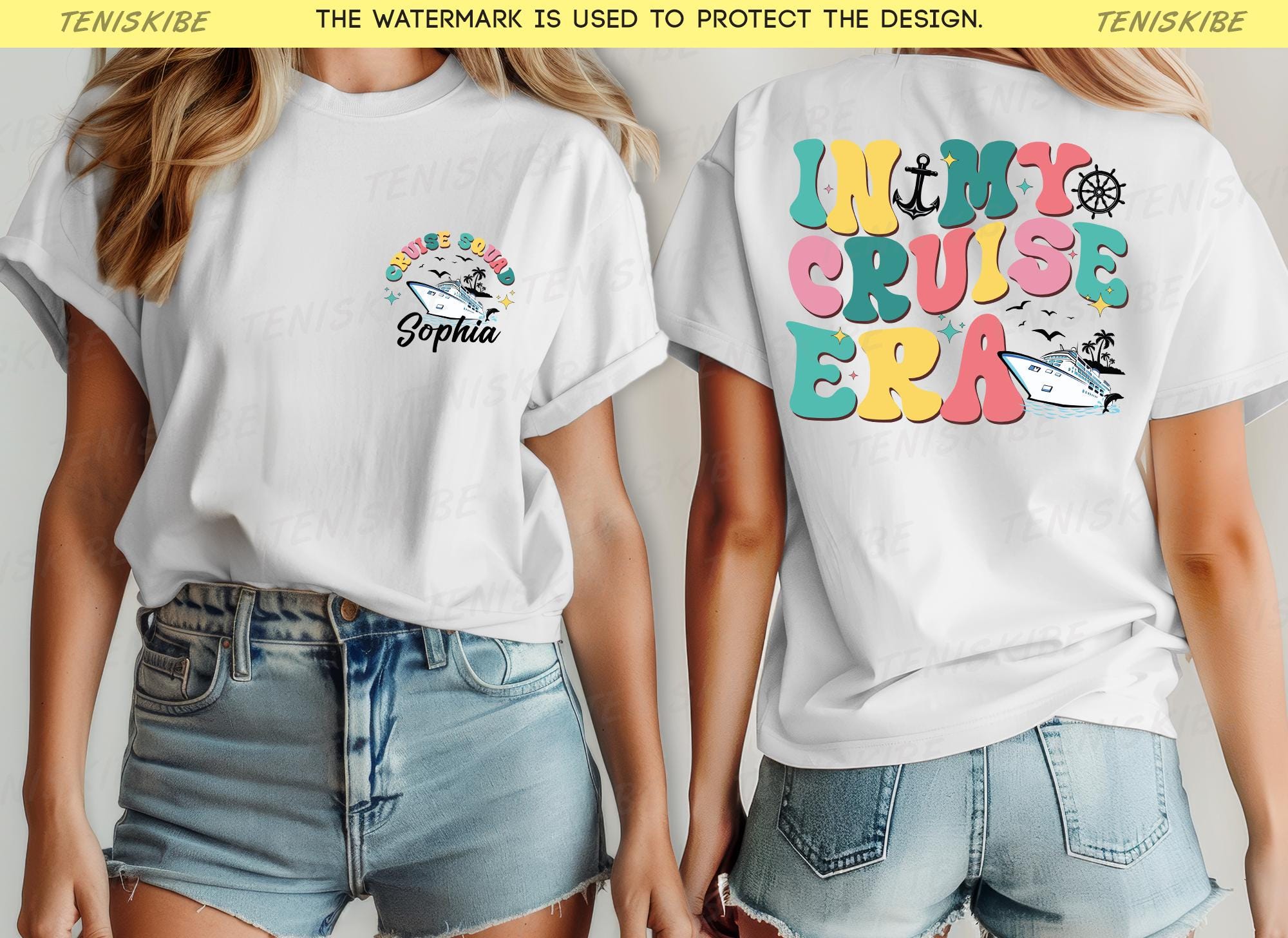 Custom In my Cruise Era T-shirt, Personalized Cruise Shirt