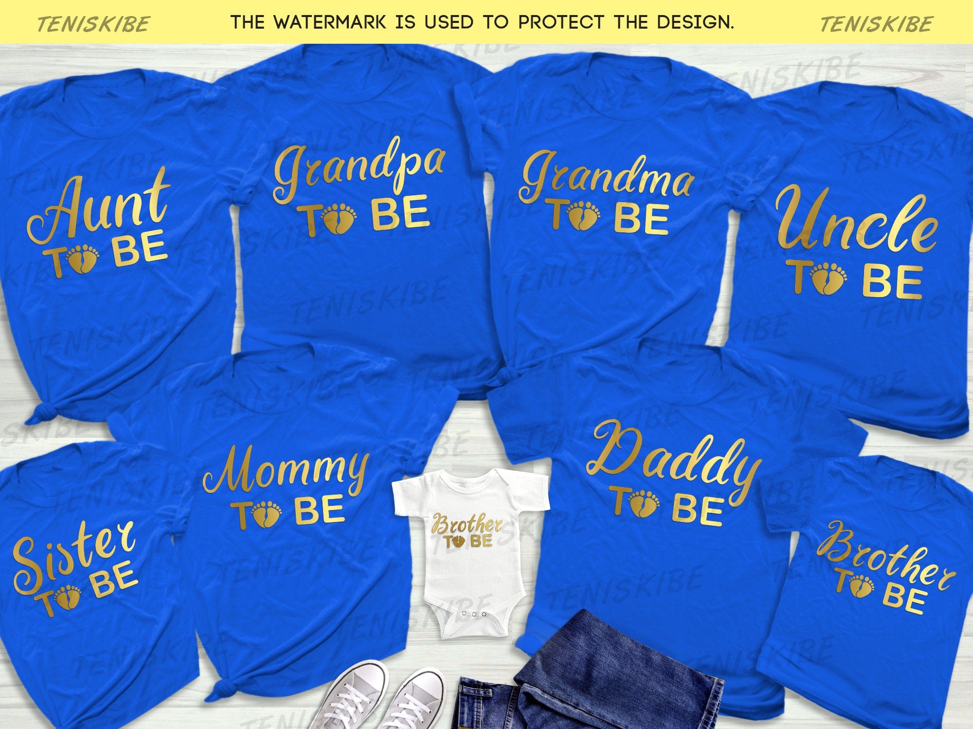 Gender Reveal Baby Shower Party T-shirts