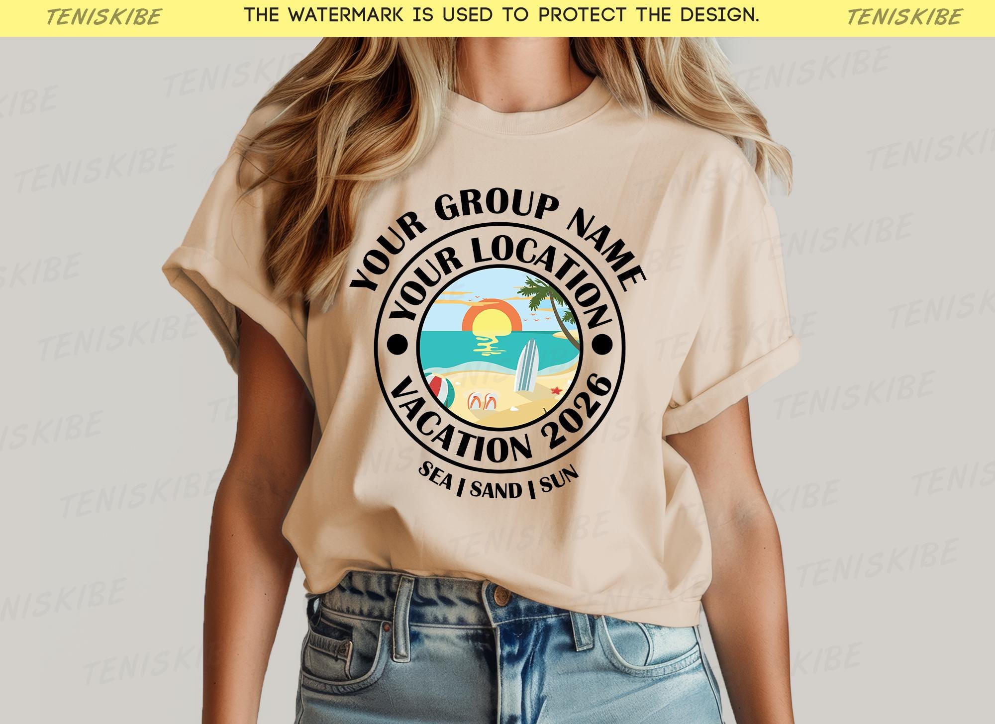 Custom Location Family Vacation 2026 T-shirts
