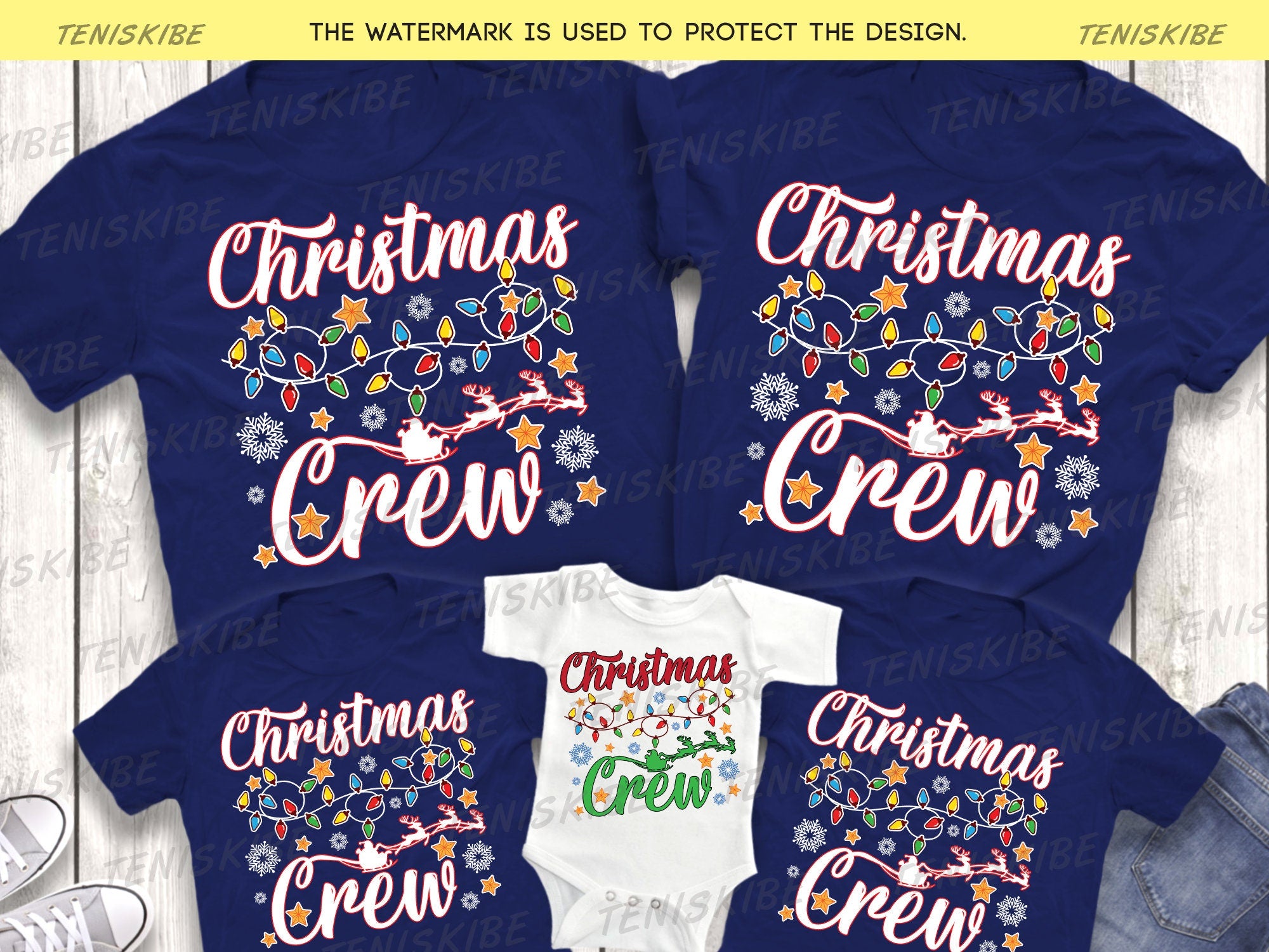 Christmas Crew Family T-shirts