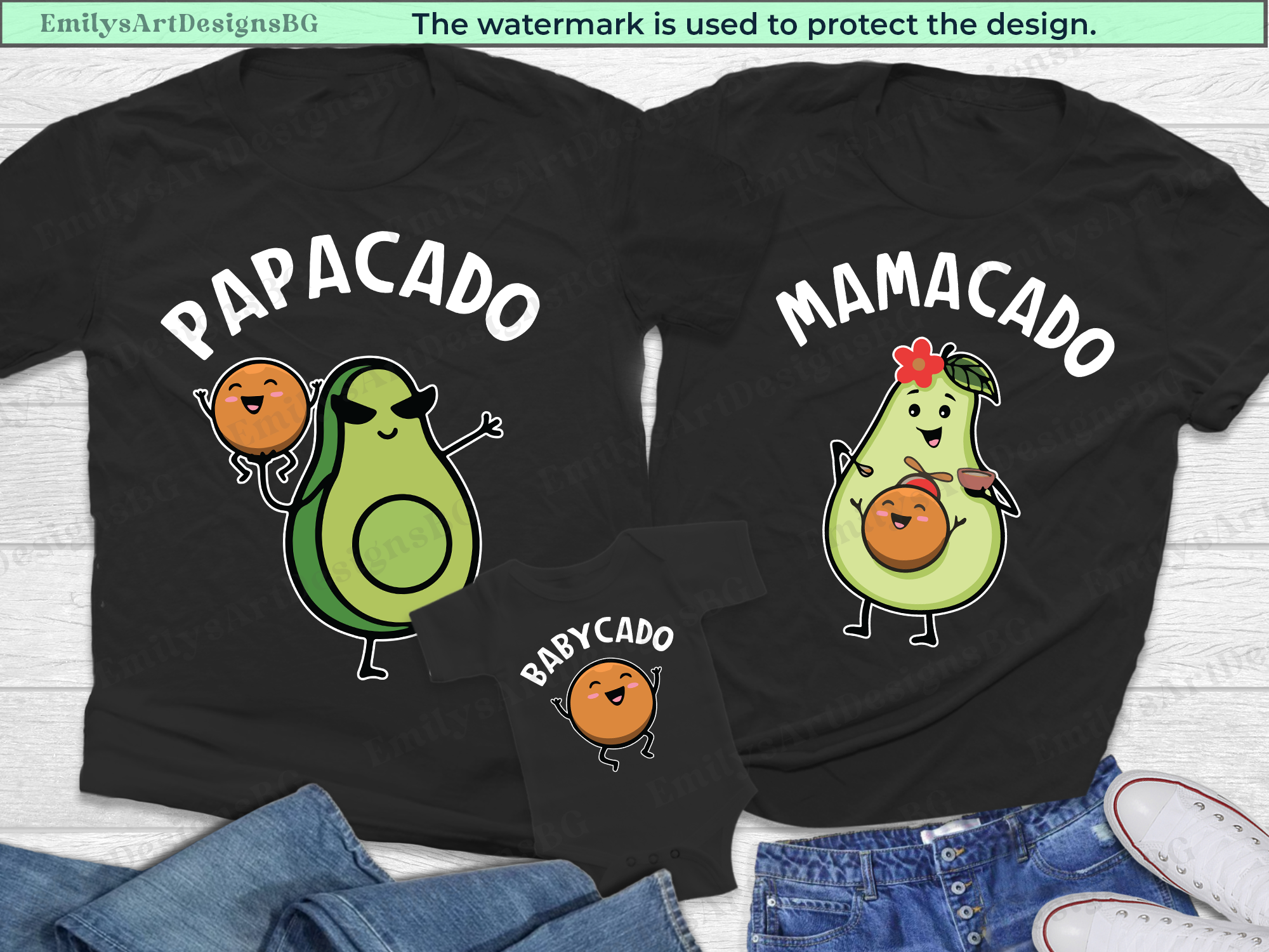 Avocado Family Matching Shirts