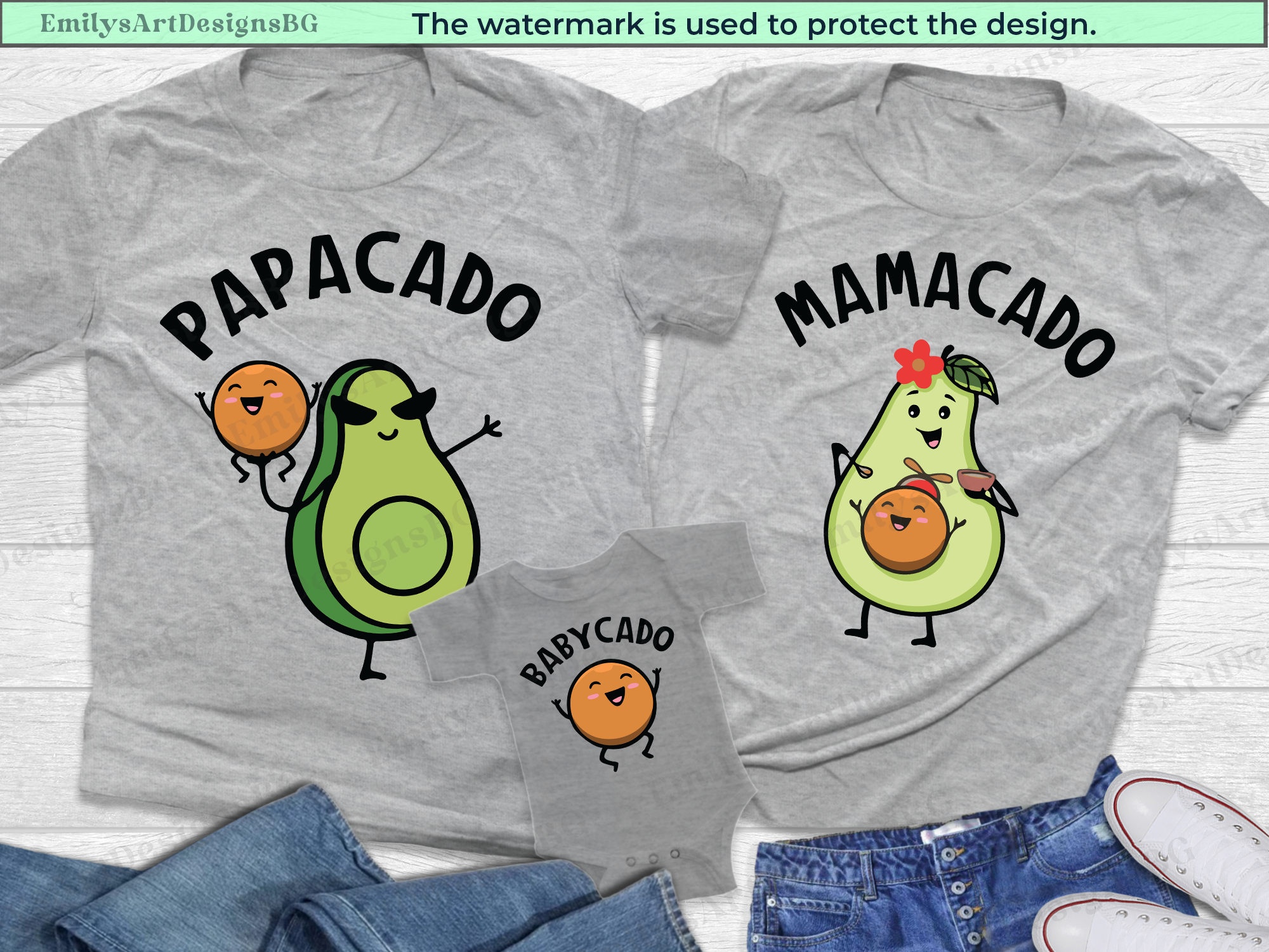 Avocado Family Matching Shirts