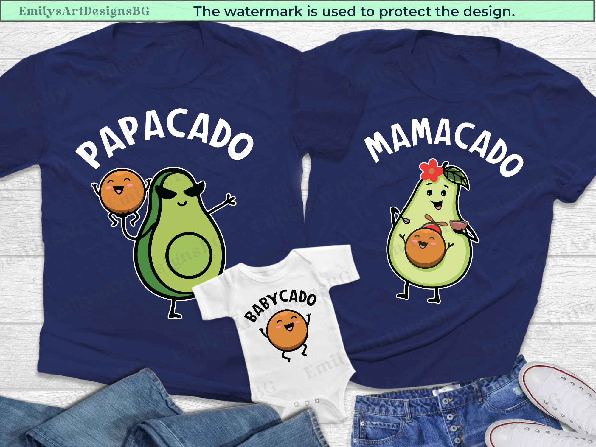 Avocado Family Matching Shirts