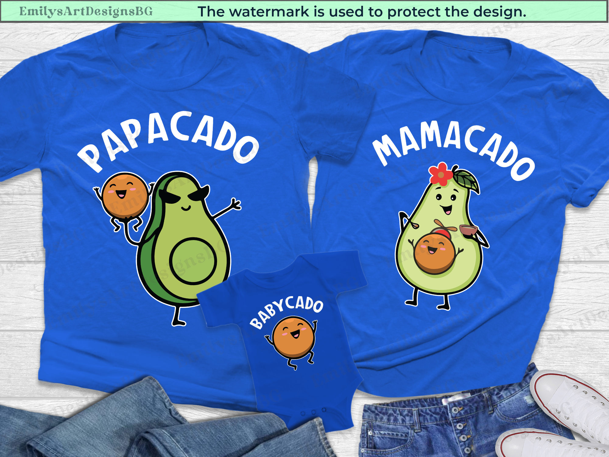 Avocado Family Matching Shirts