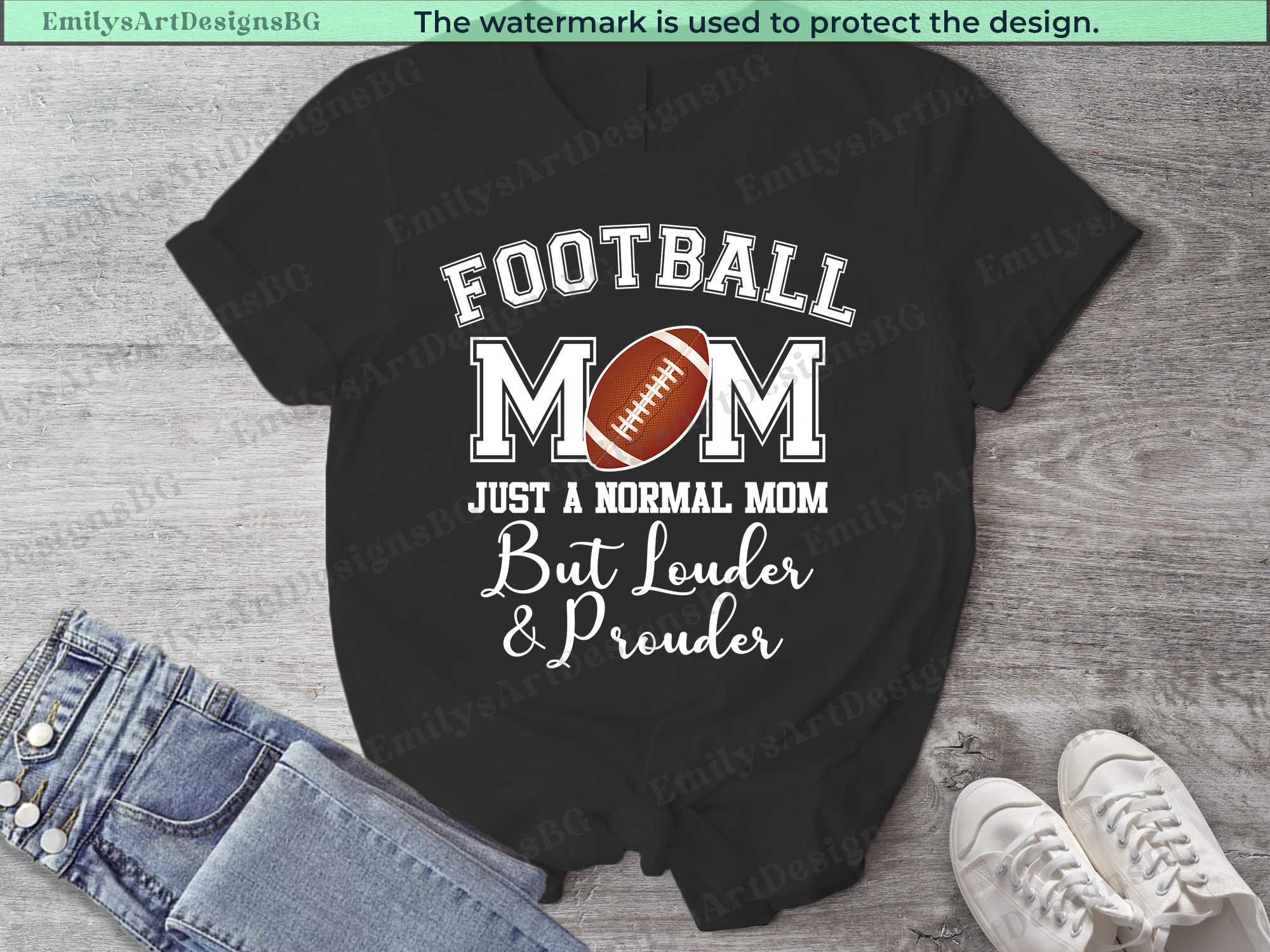 Football Mom T-shirt