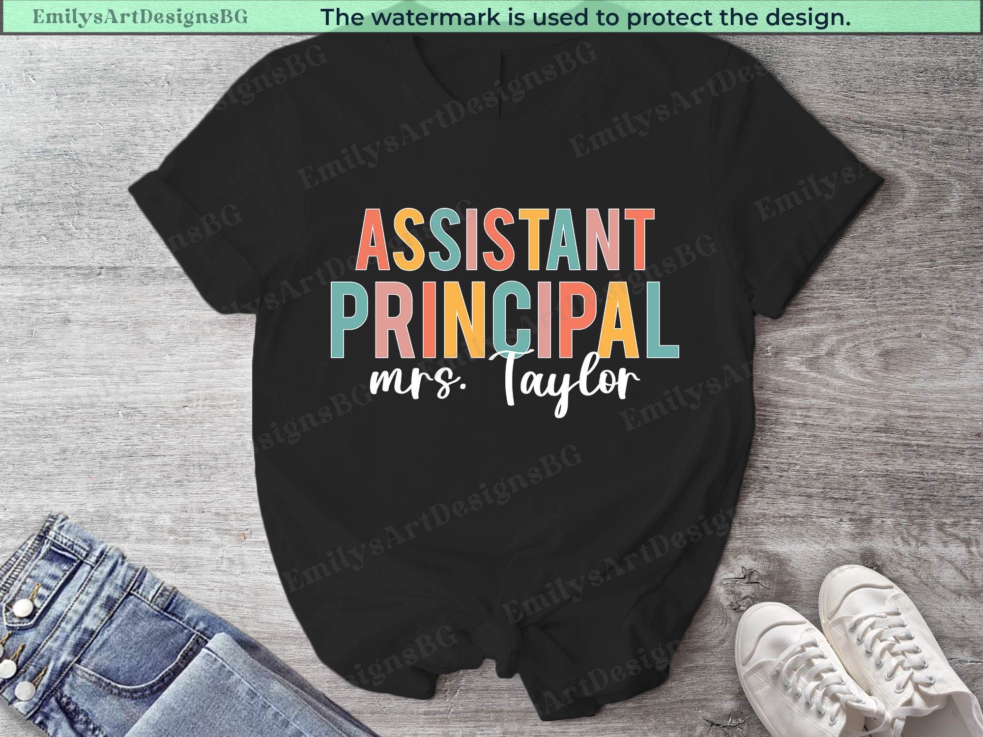 Custom Assistant Principal - Teacher T-shirt