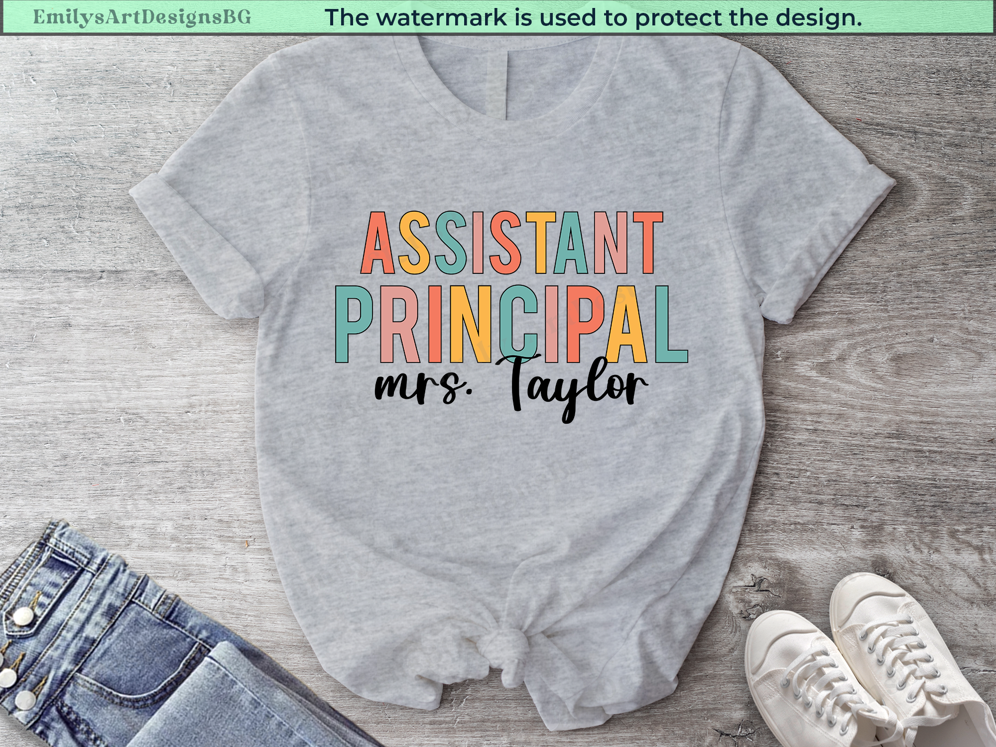 Custom Assistant Principal - Teacher T-shirt