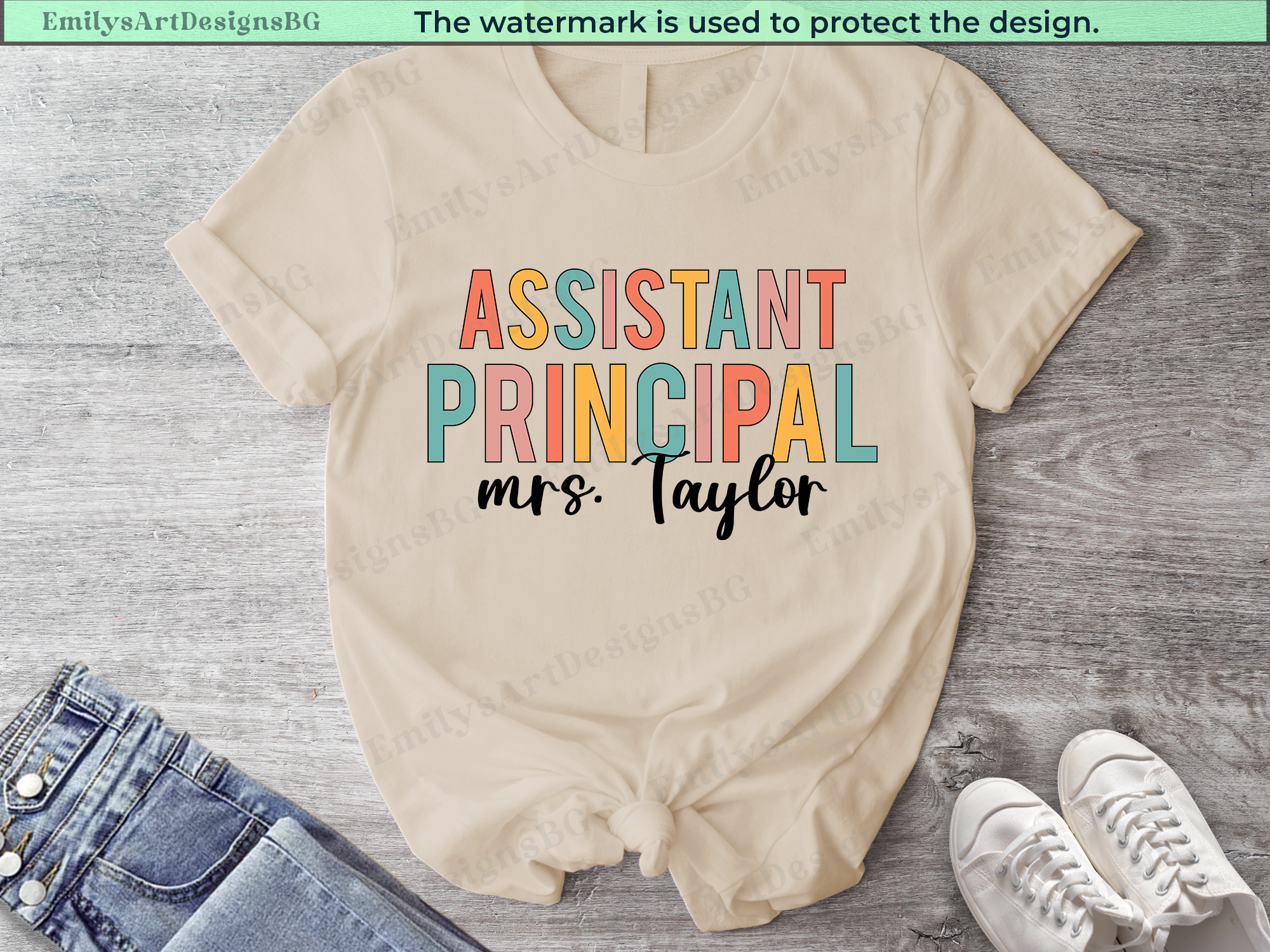 Custom Assistant Principal - Teacher T-shirt
