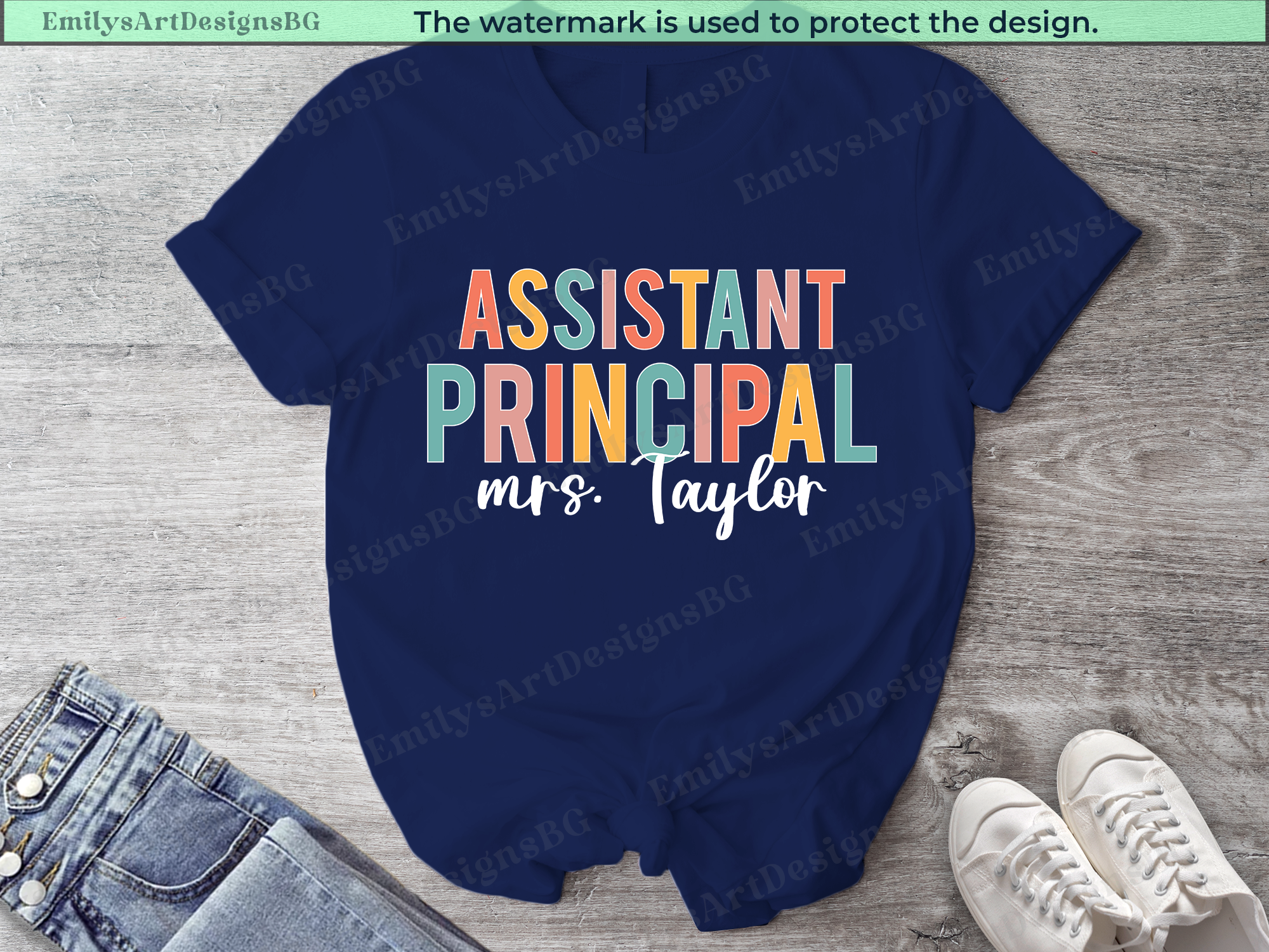 Custom Assistant Principal - Teacher T-shirt