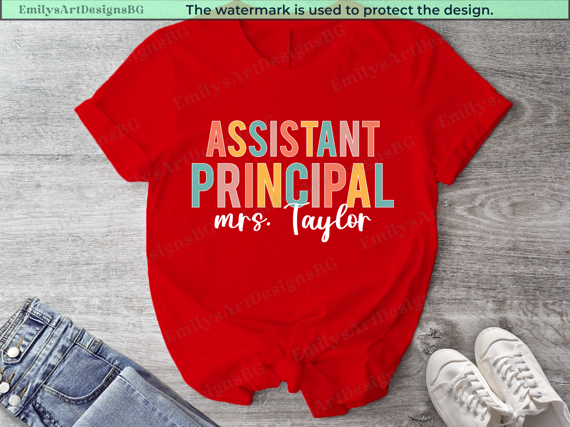 Custom Assistant Principal - Teacher T-shirt
