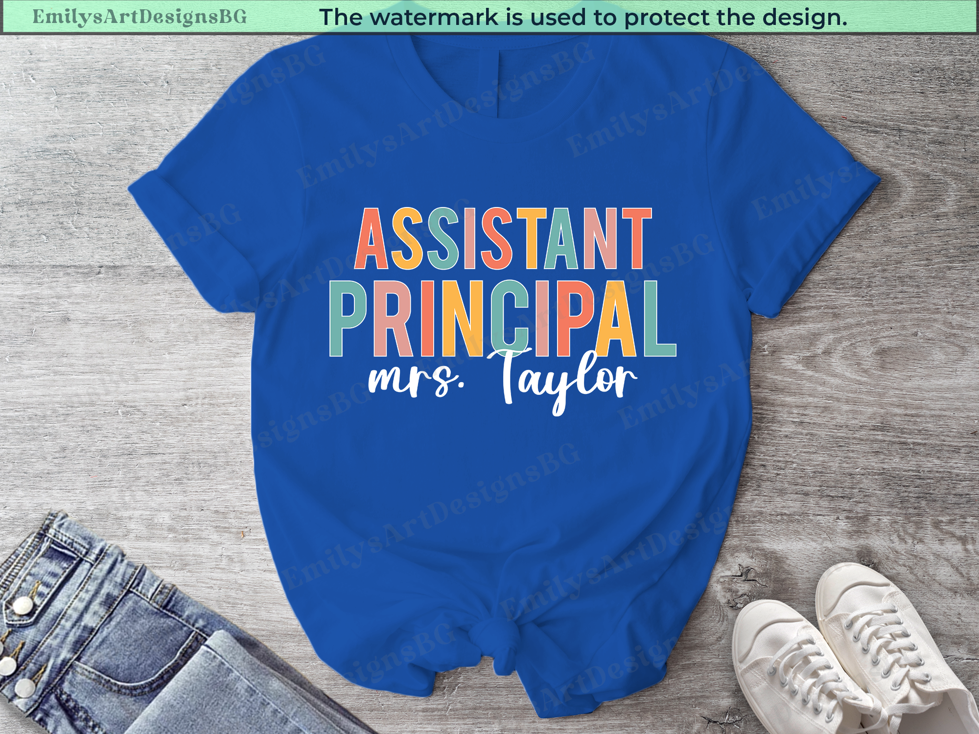 Custom Assistant Principal - Teacher T-shirt