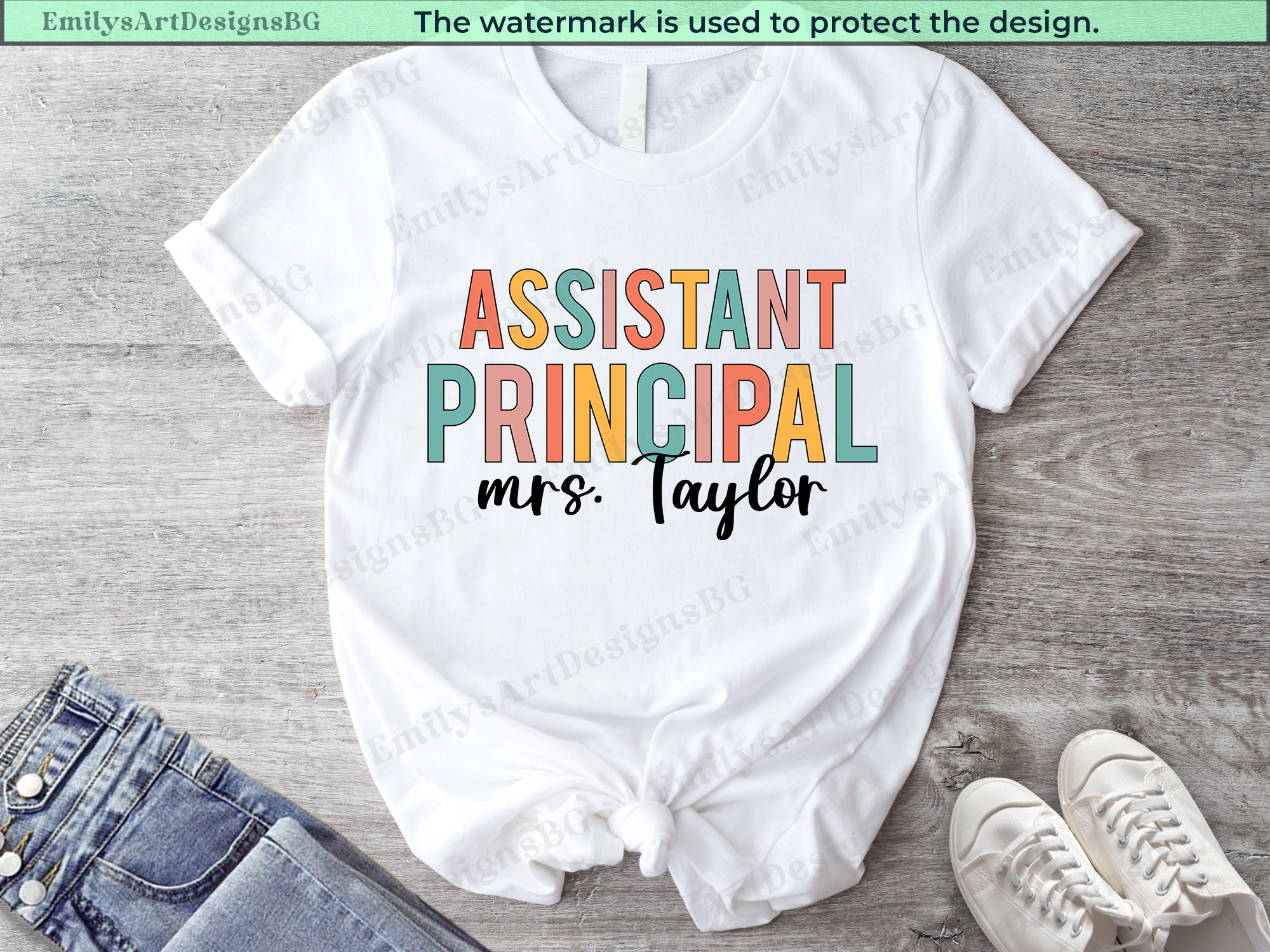Custom Assistant Principal - Teacher T-shirt