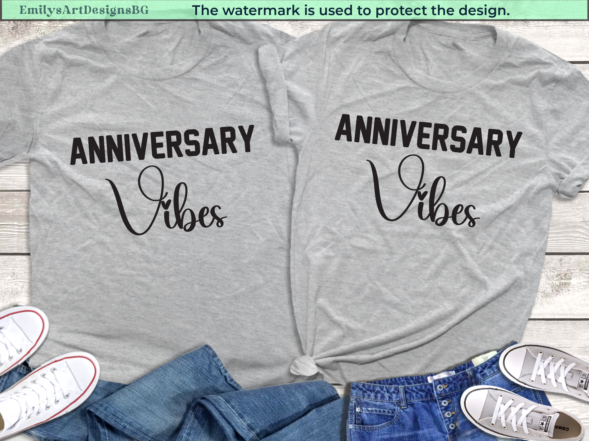 Anniversary Vibes Couple Shirts