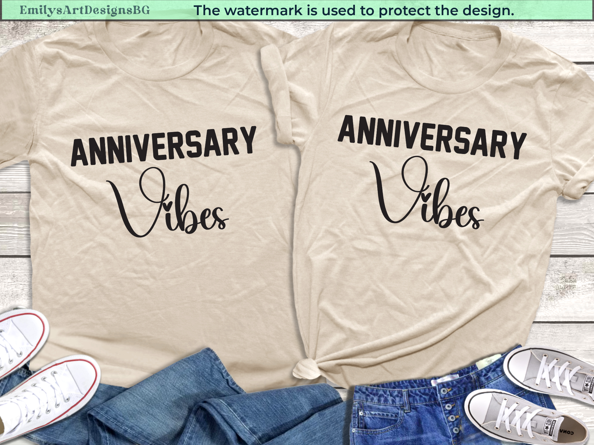 Anniversary Vibes Couple Shirts