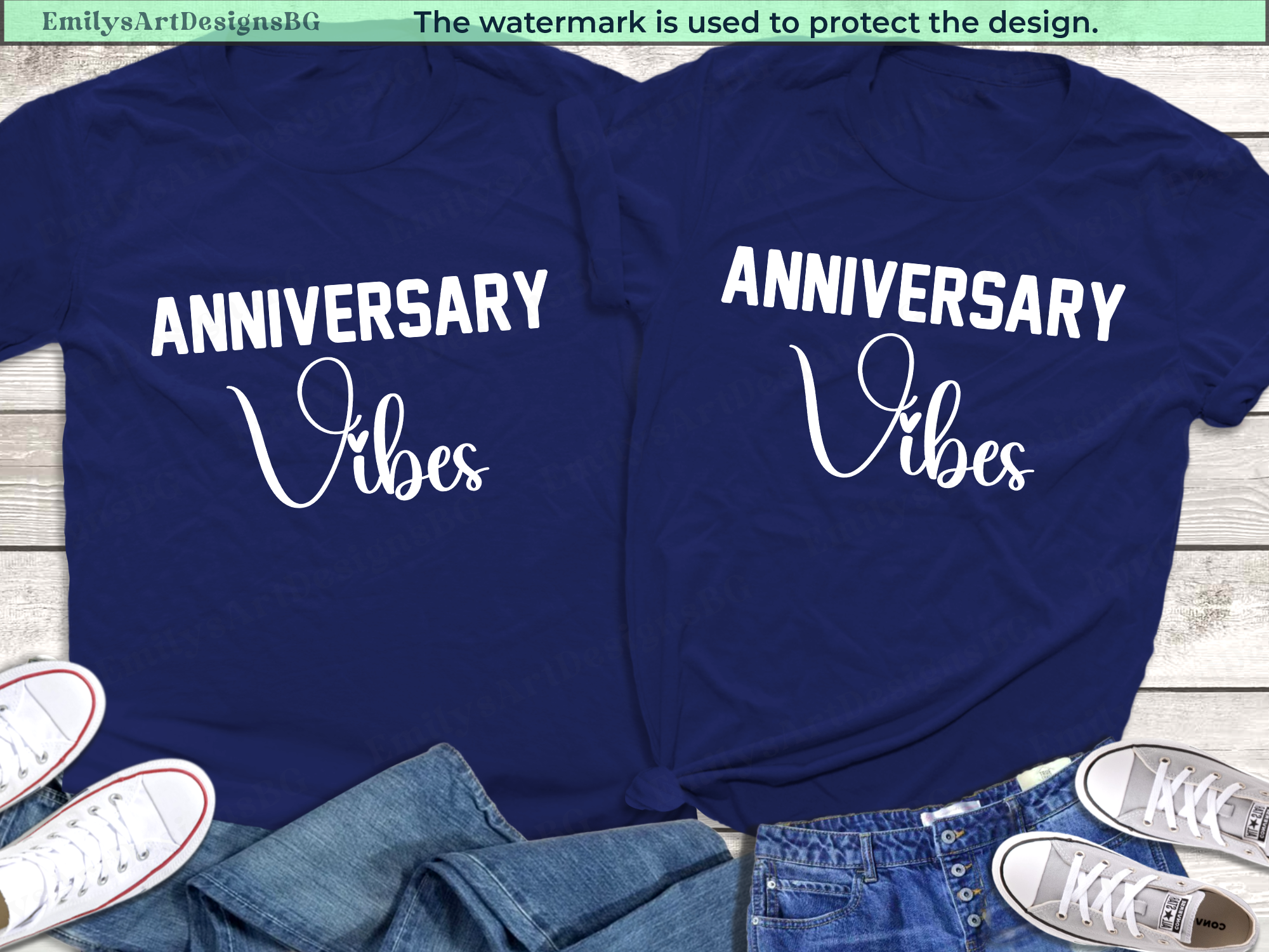 Anniversary Vibes Couple Shirts