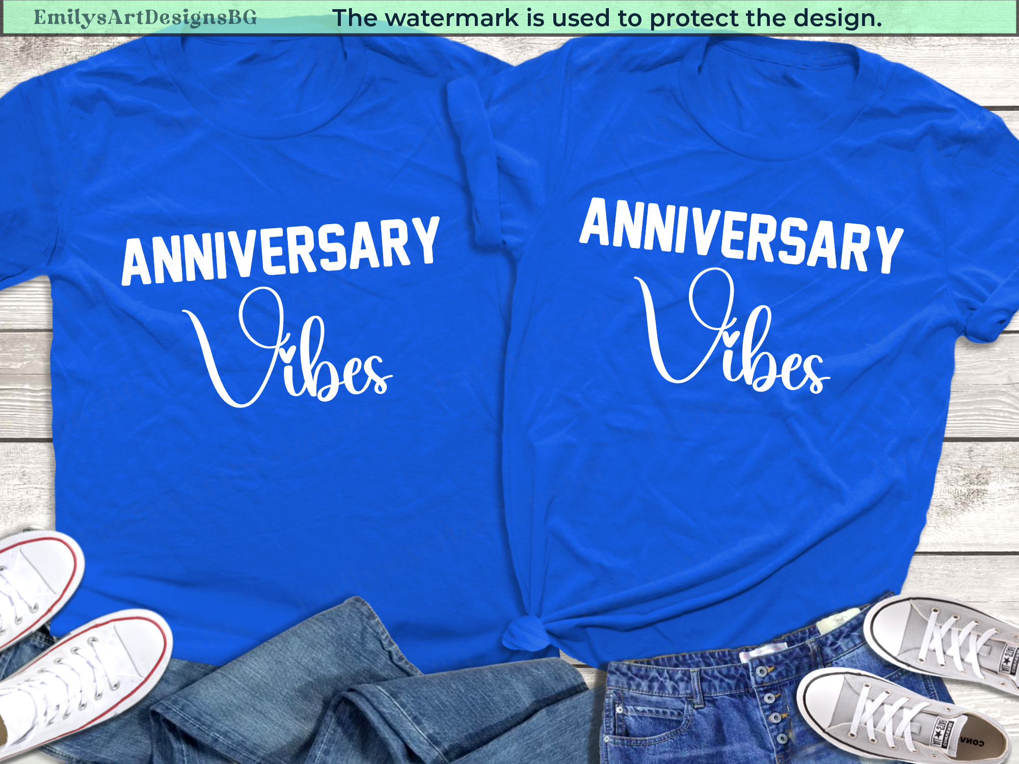 Anniversary Vibes Couple Shirts