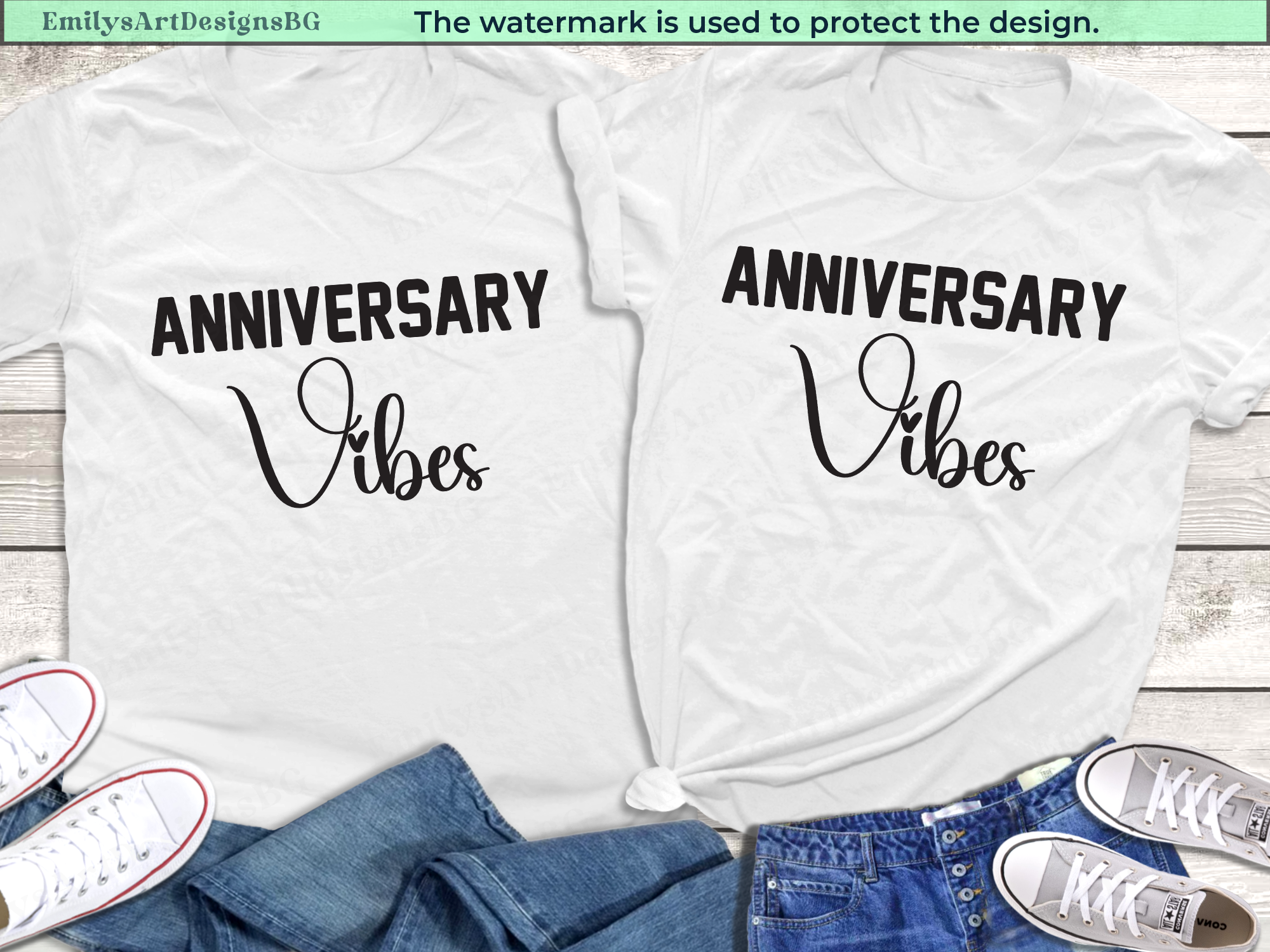 Anniversary Vibes Couple Shirts