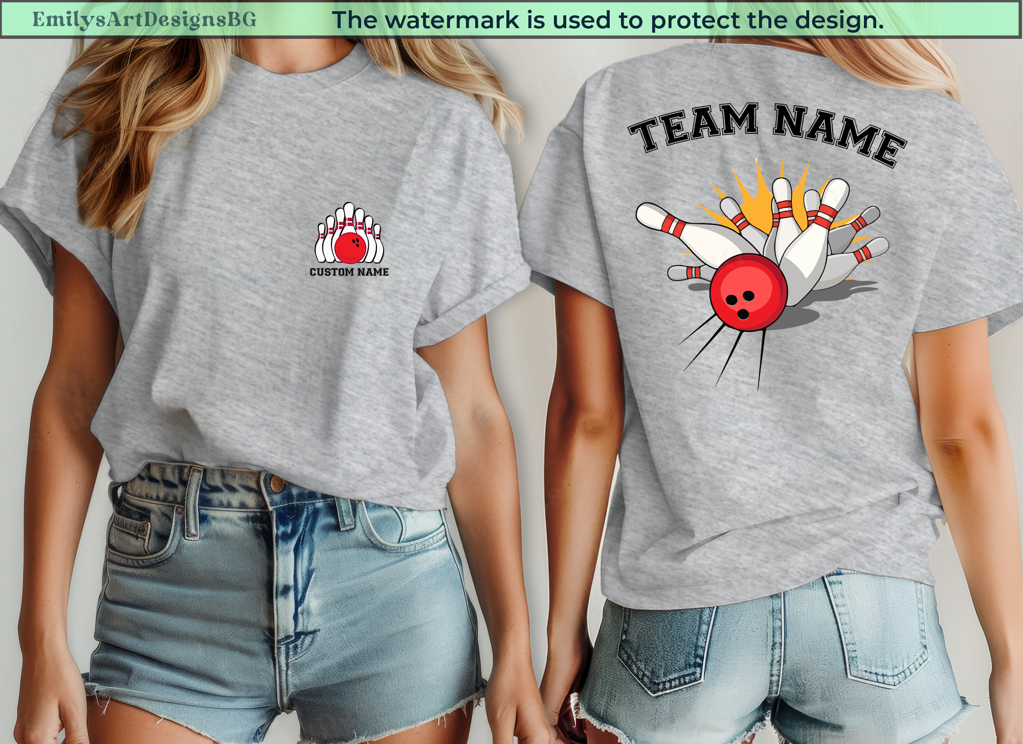 Custom Bowling Team T-shirt