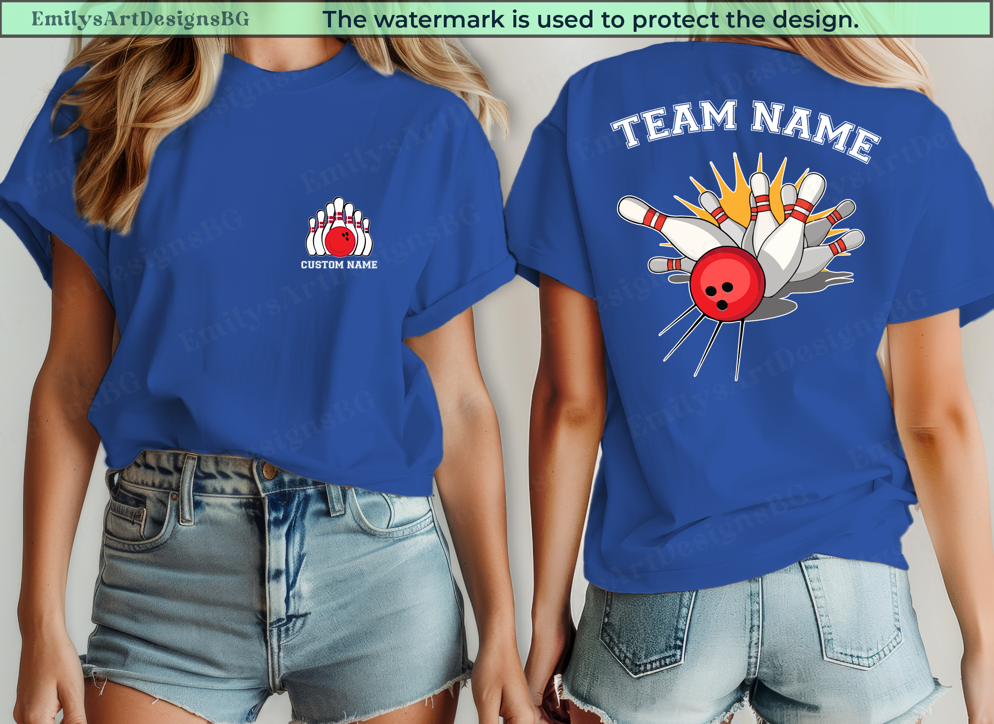 Custom Bowling Team T-shirt