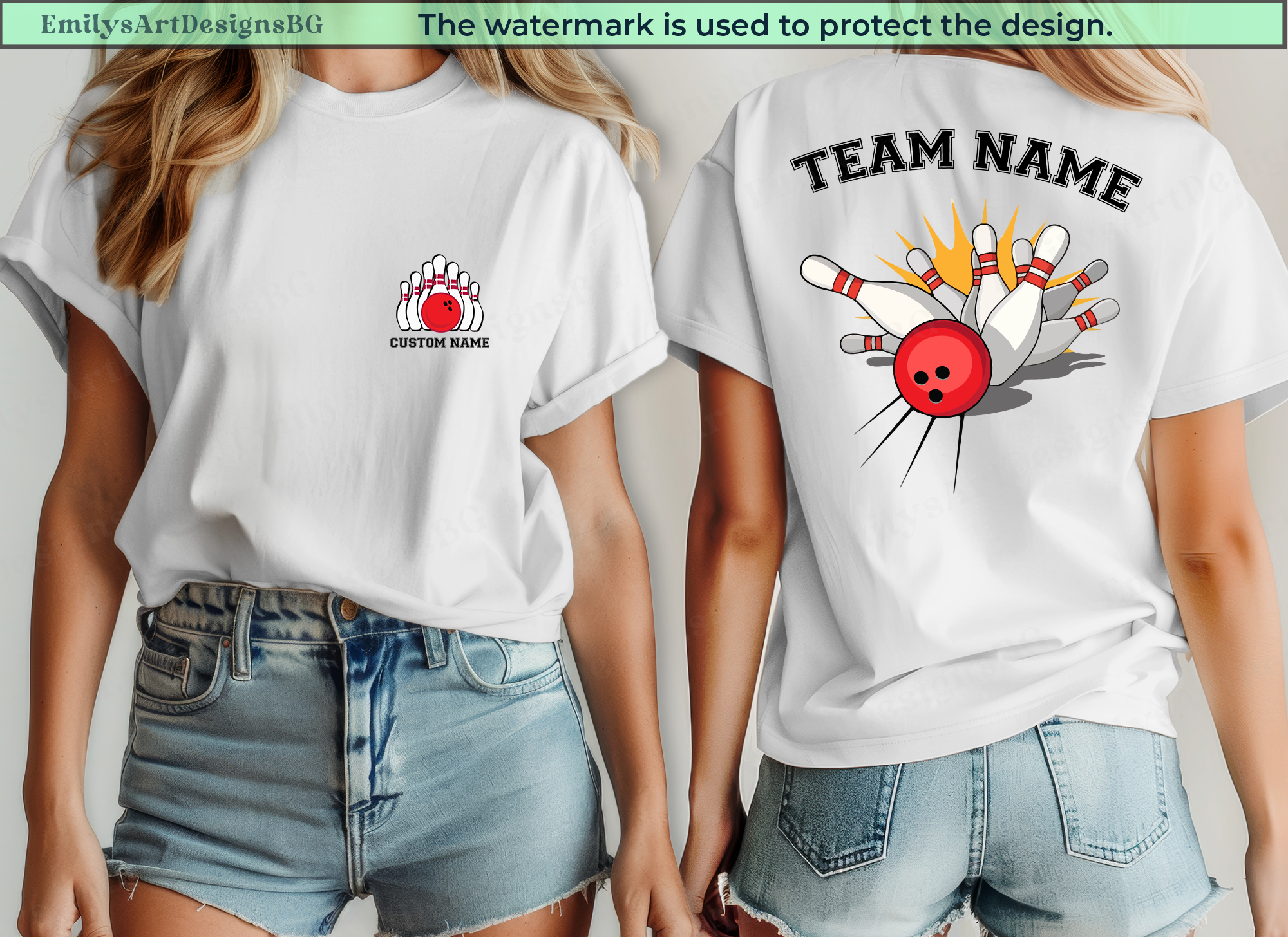 Custom Bowling Team T-shirt