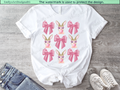 Pink Coquette Bow and Bunny Bubble Gum T-shirt