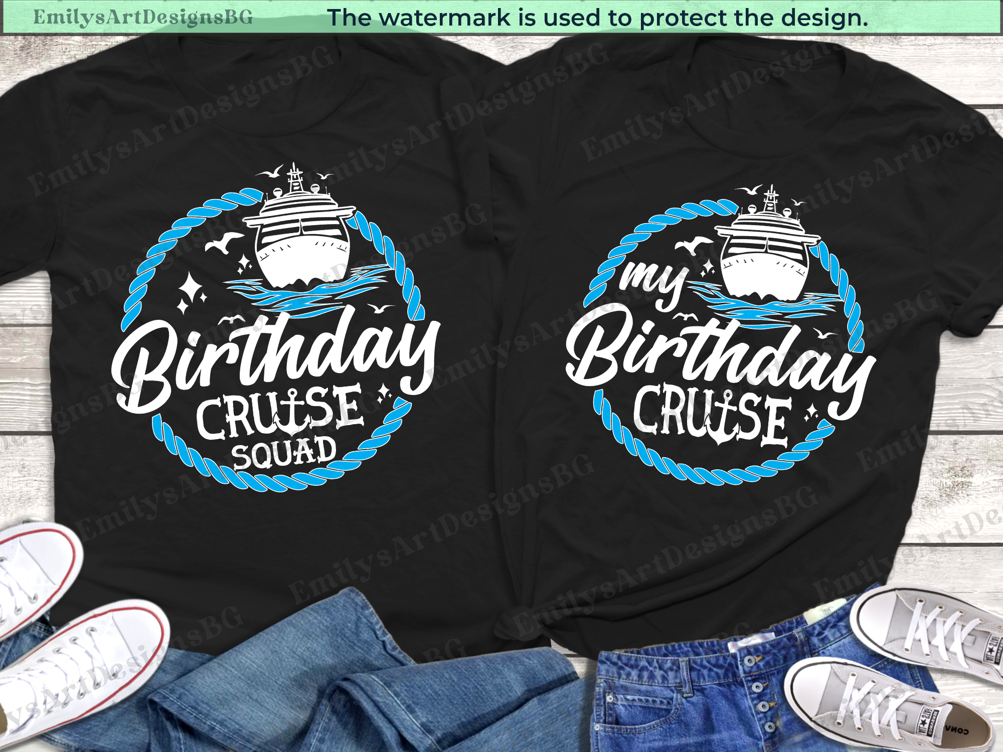 Birthday Cruise Squad Shirts