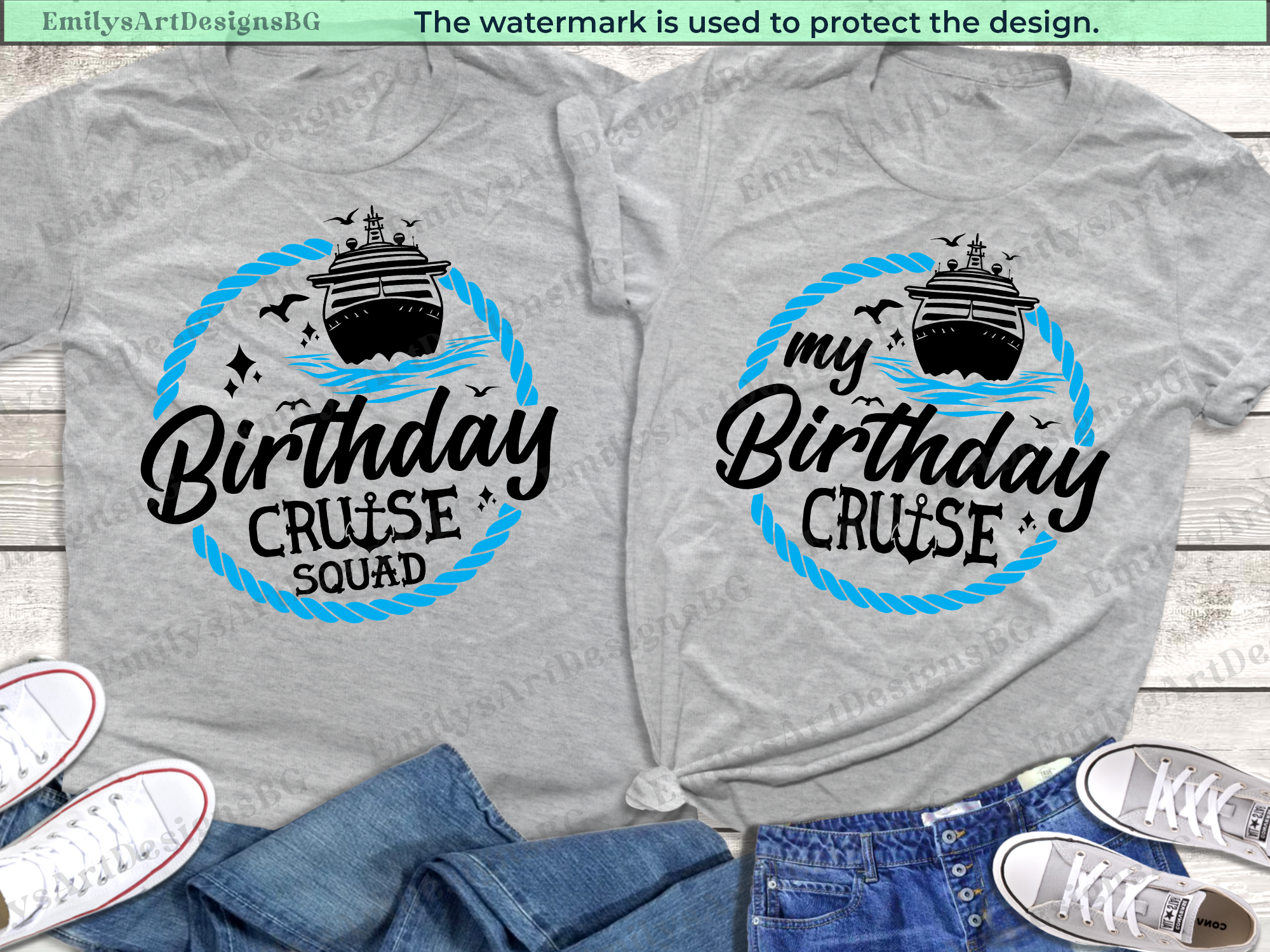 Birthday Cruise Squad Shirts