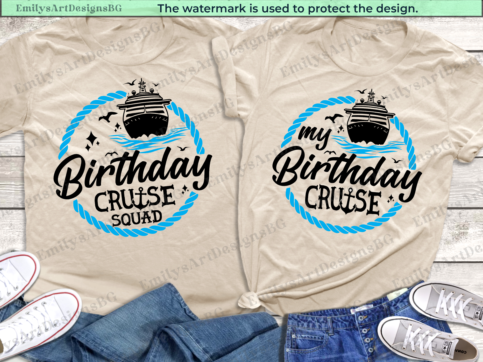 Birthday Cruise Squad Shirts