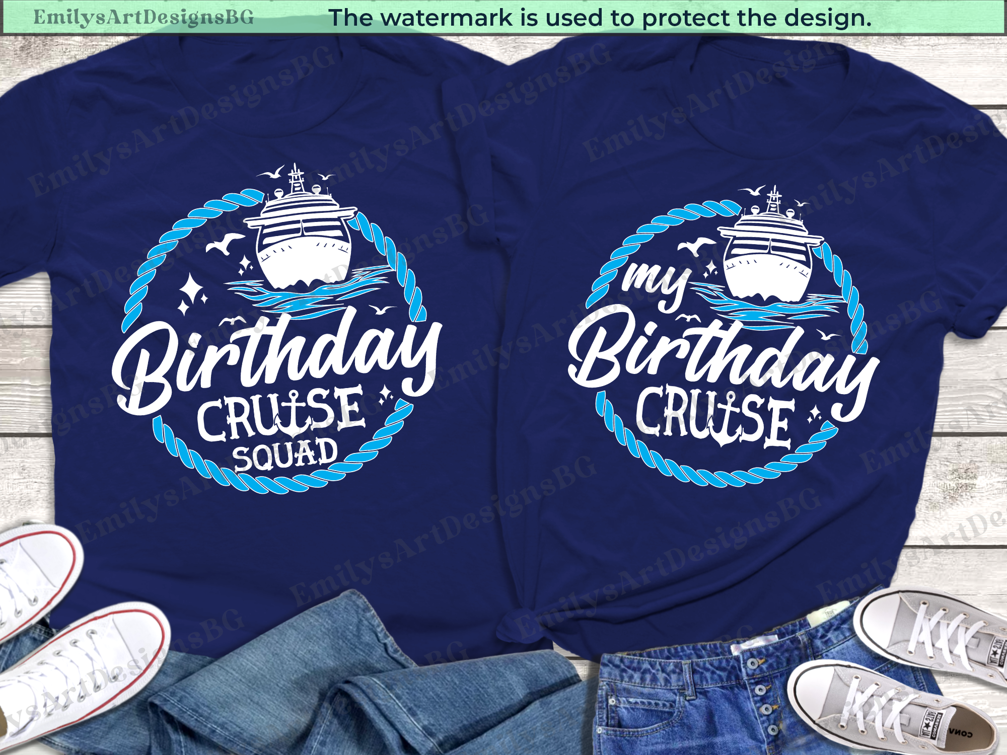 Birthday Cruise Squad Shirts