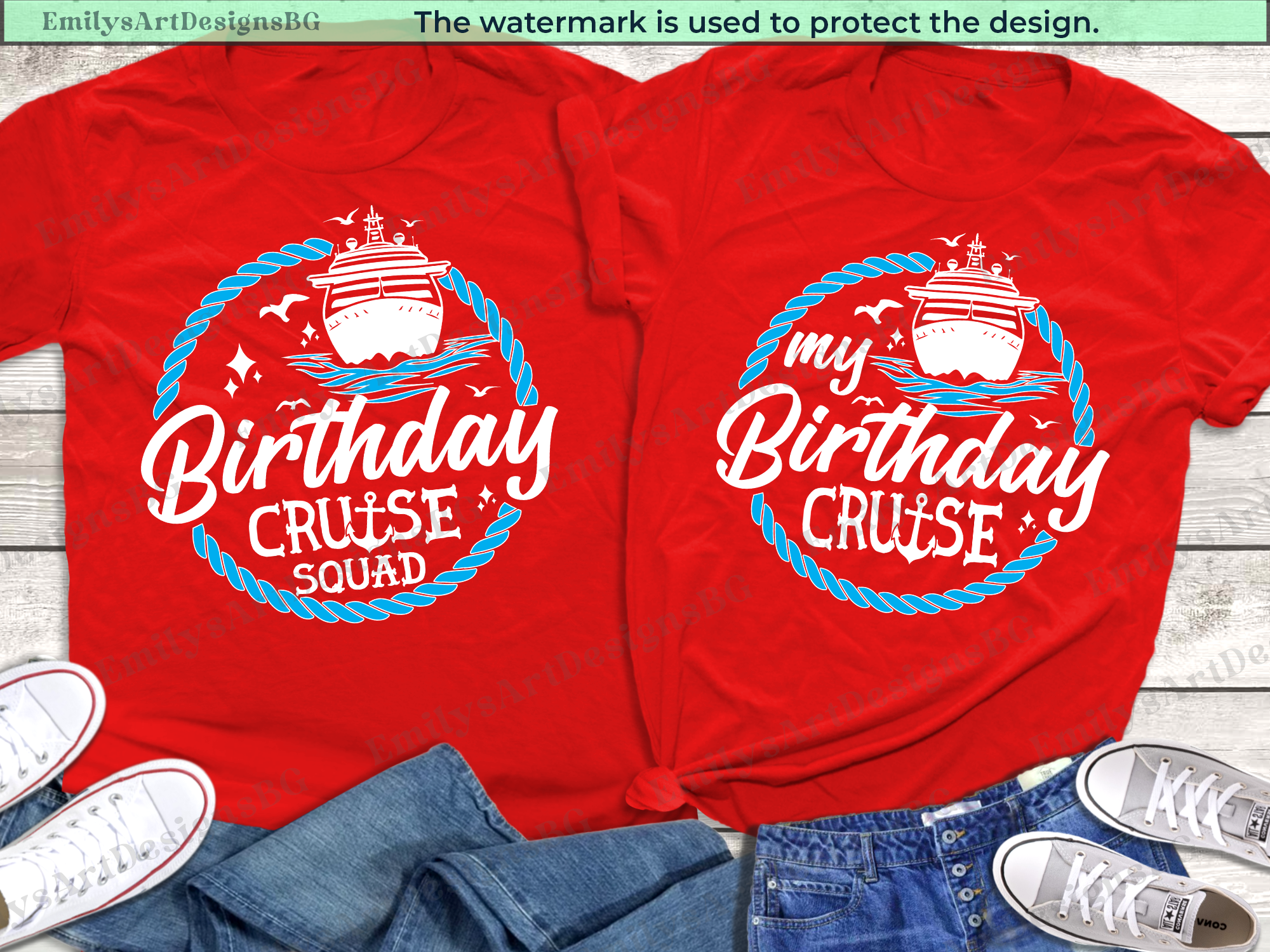 Birthday Cruise Squad Shirts