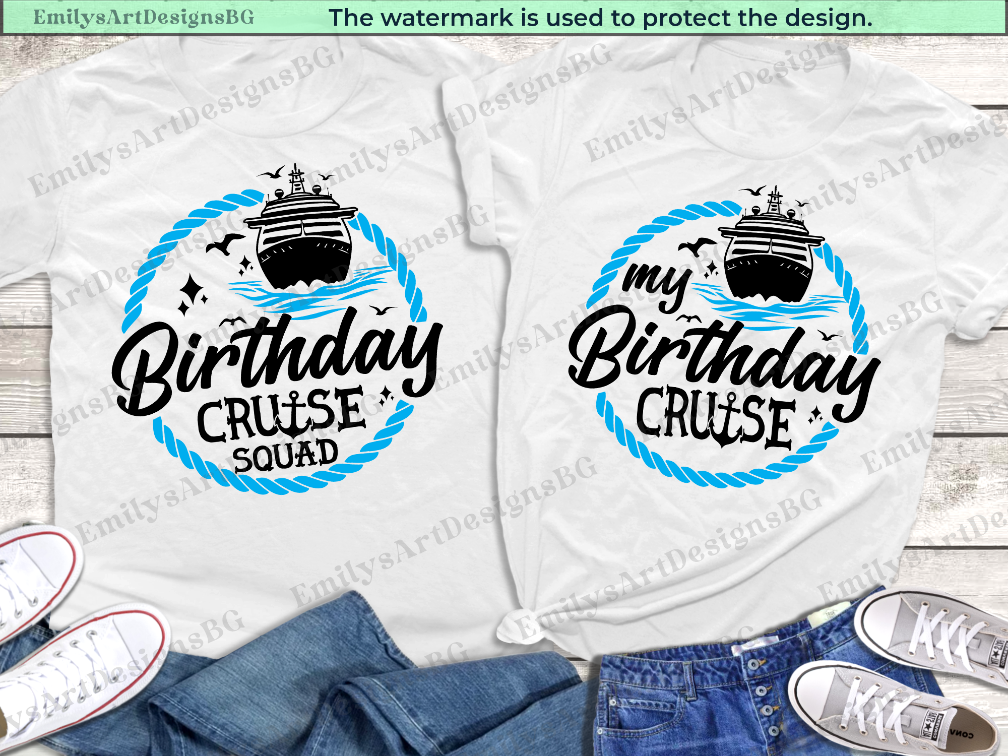 Birthday Cruise Squad Shirts