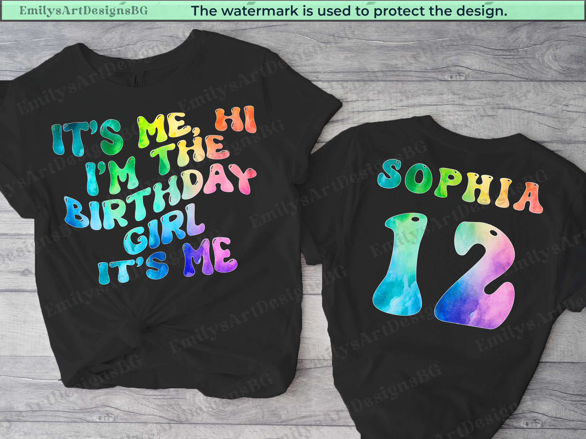 Personalized Birthday Girl Shirt With Name Age T-Shirt