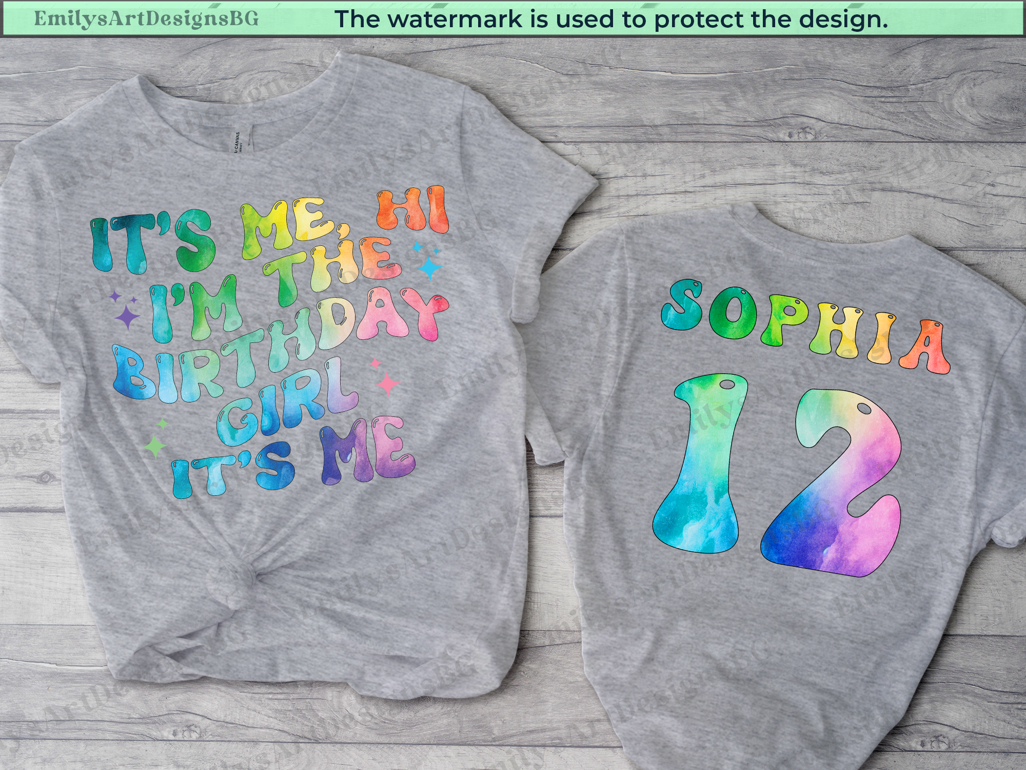 Personalized Birthday Girl Shirt With Name Age T-Shirt