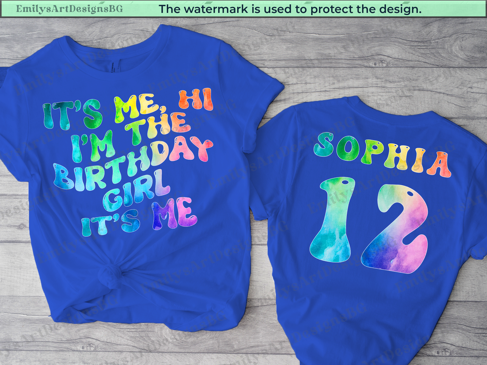 Personalized Birthday Girl Shirt With Name Age T-Shirt