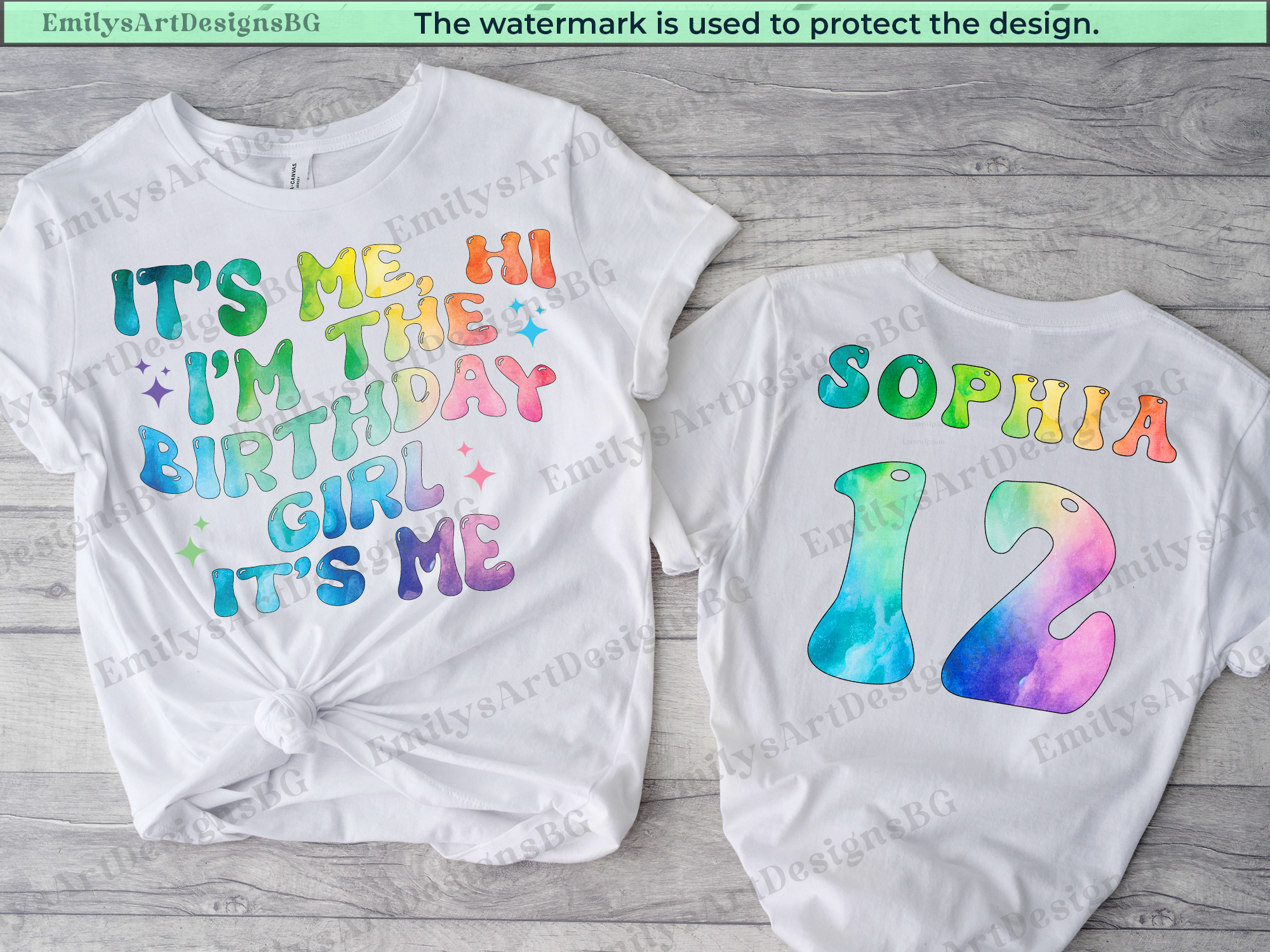 Personalized Birthday Girl Shirt With Name Age T-Shirt