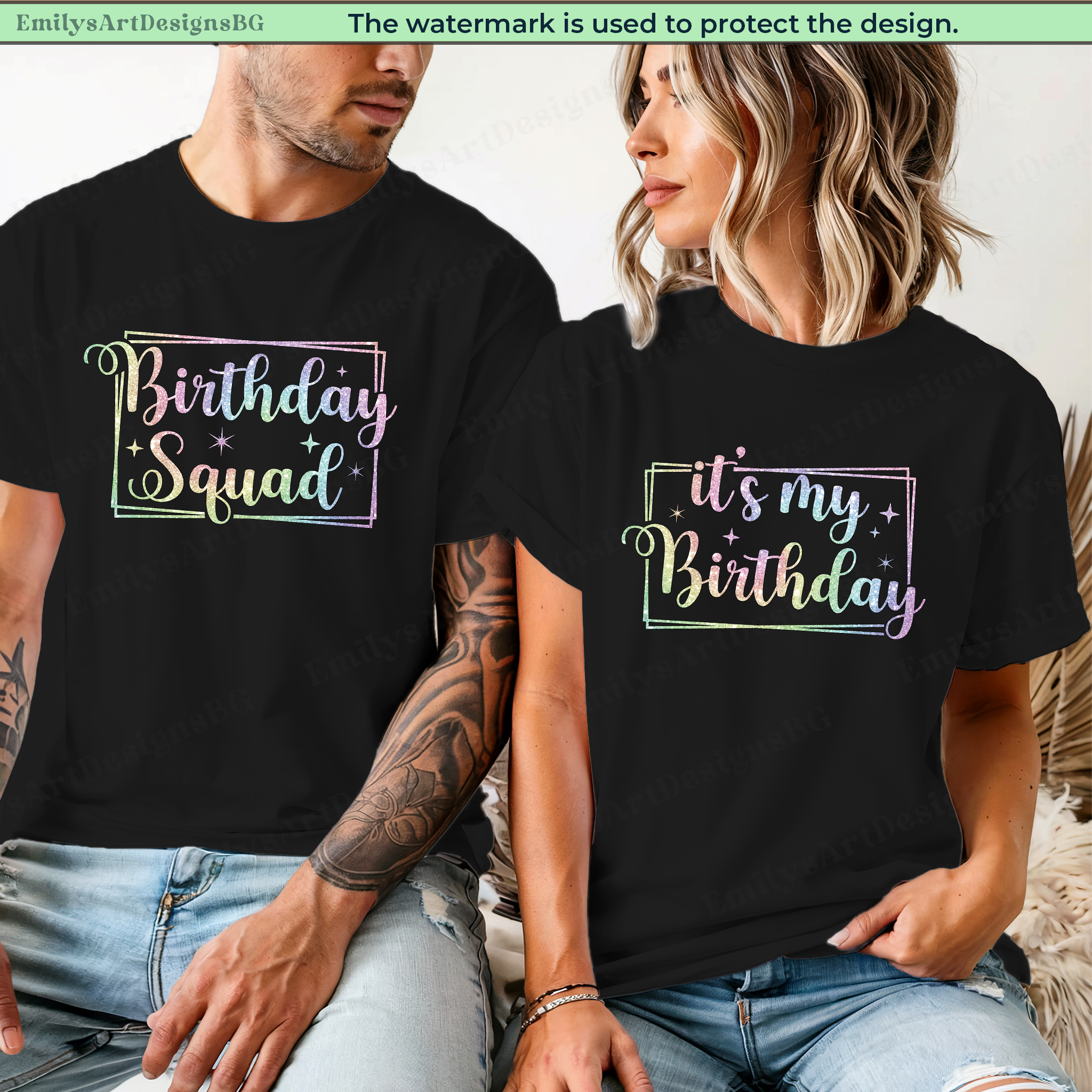 Custom Birthday Squad Shirts