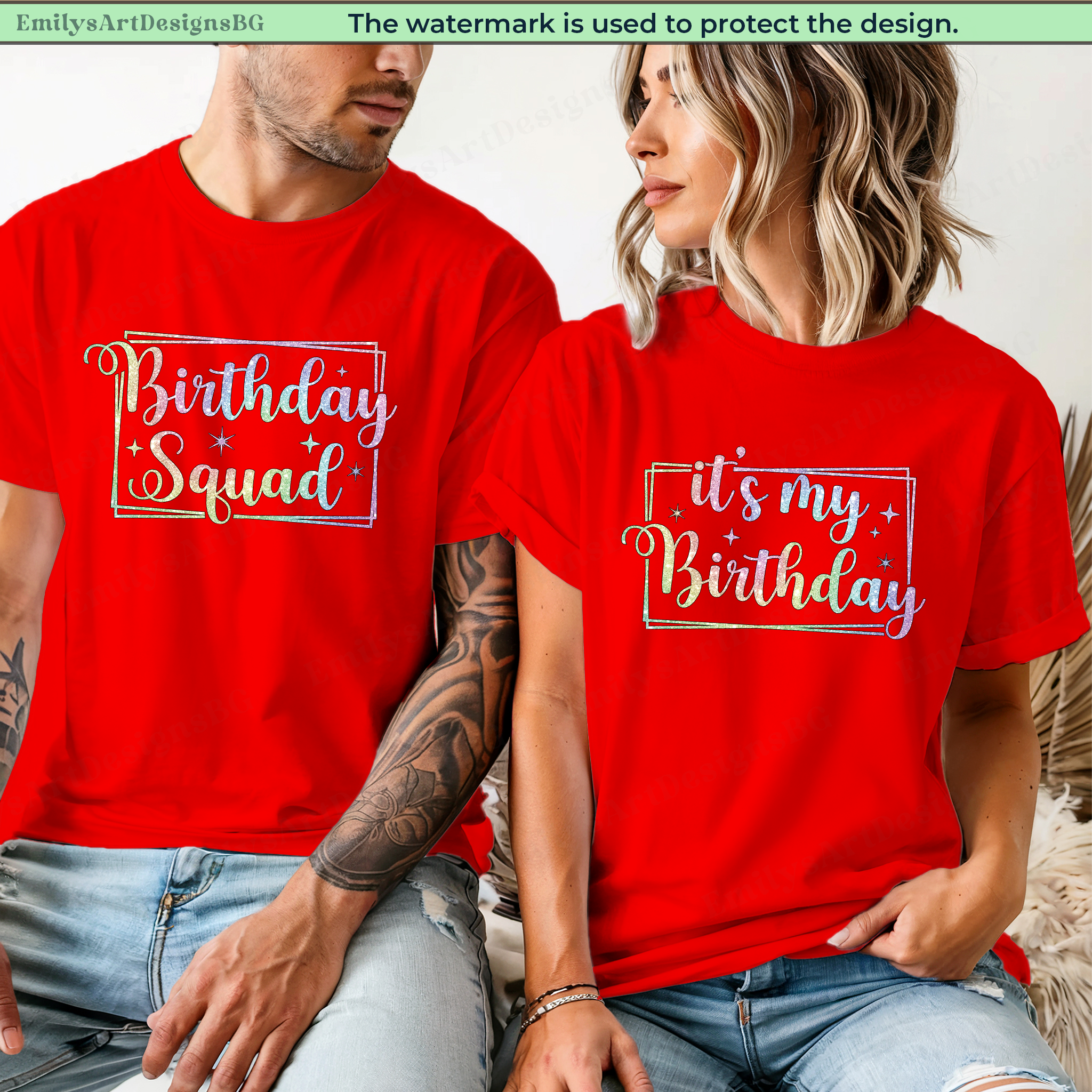 Custom Birthday Squad Shirts
