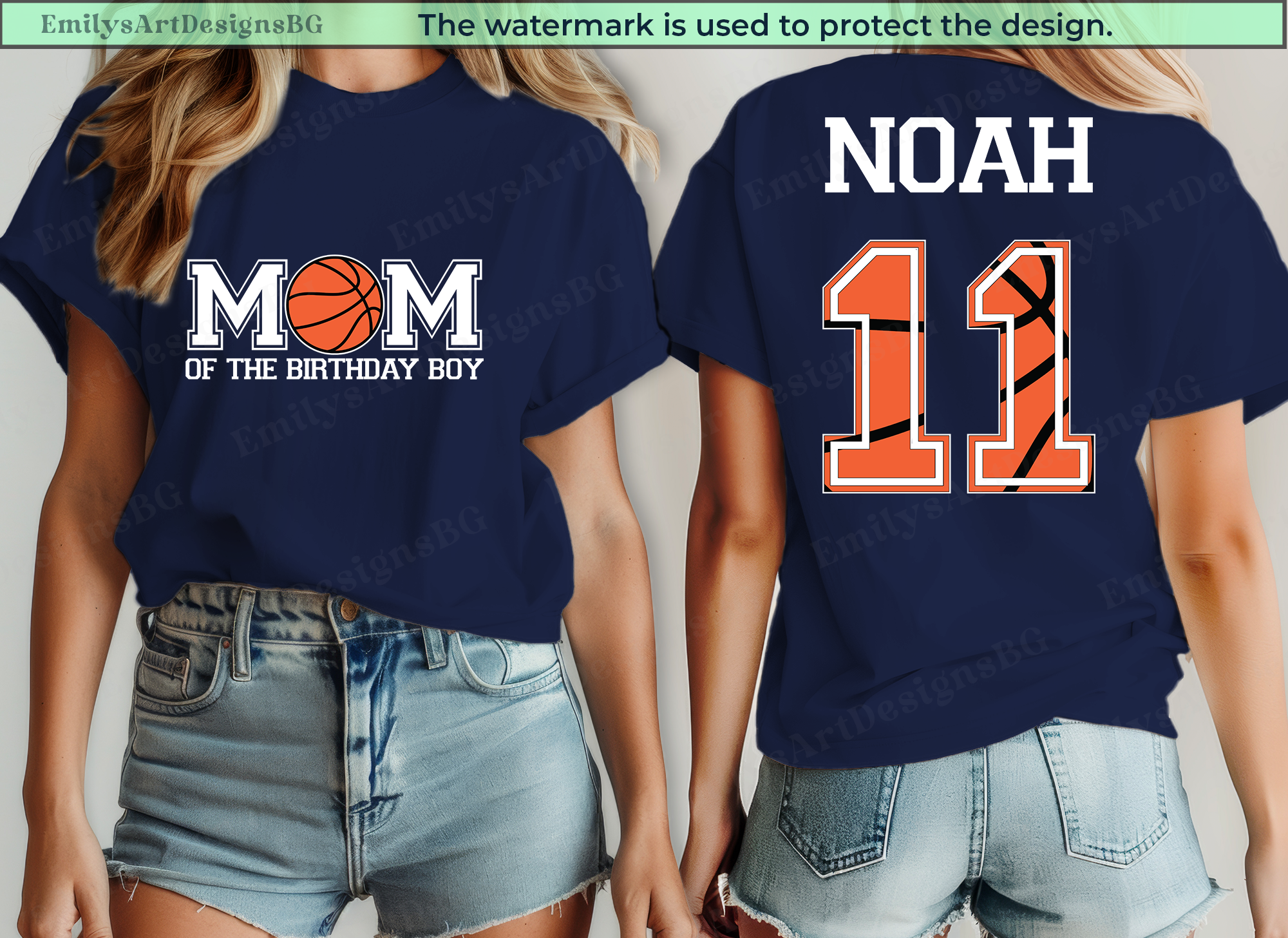 Custom Basketball Mom and Dad T-shirt