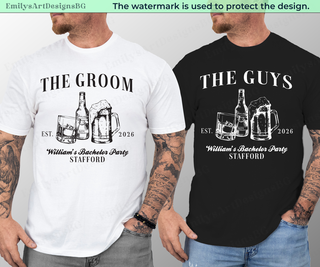 Personalized Bachelor Party T-shirts