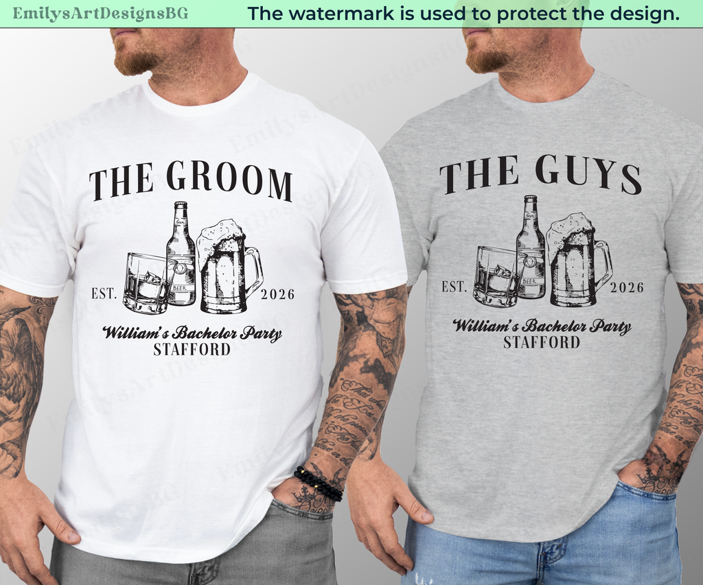 Personalized Bachelor Party T-shirts