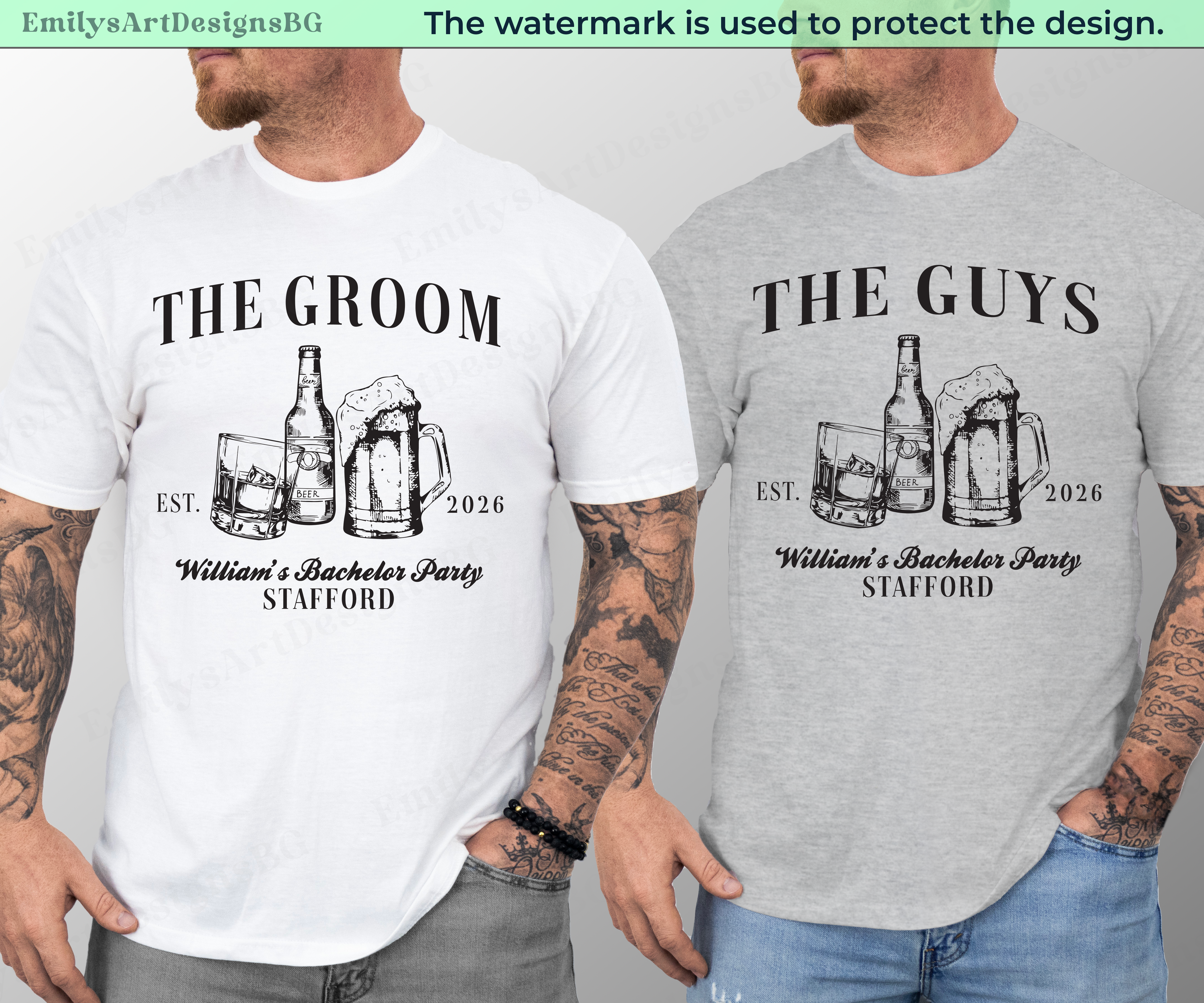 Personalized Bachelor Party T-shirts
