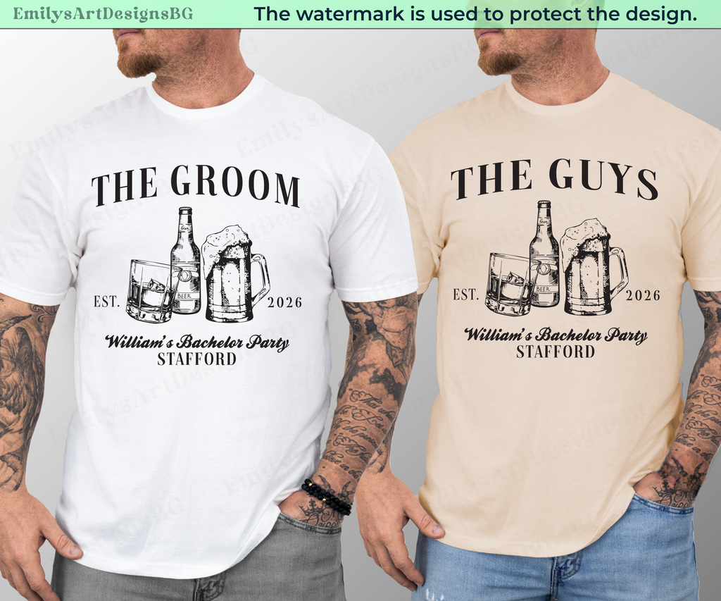 Personalized Bachelor Party T-shirts