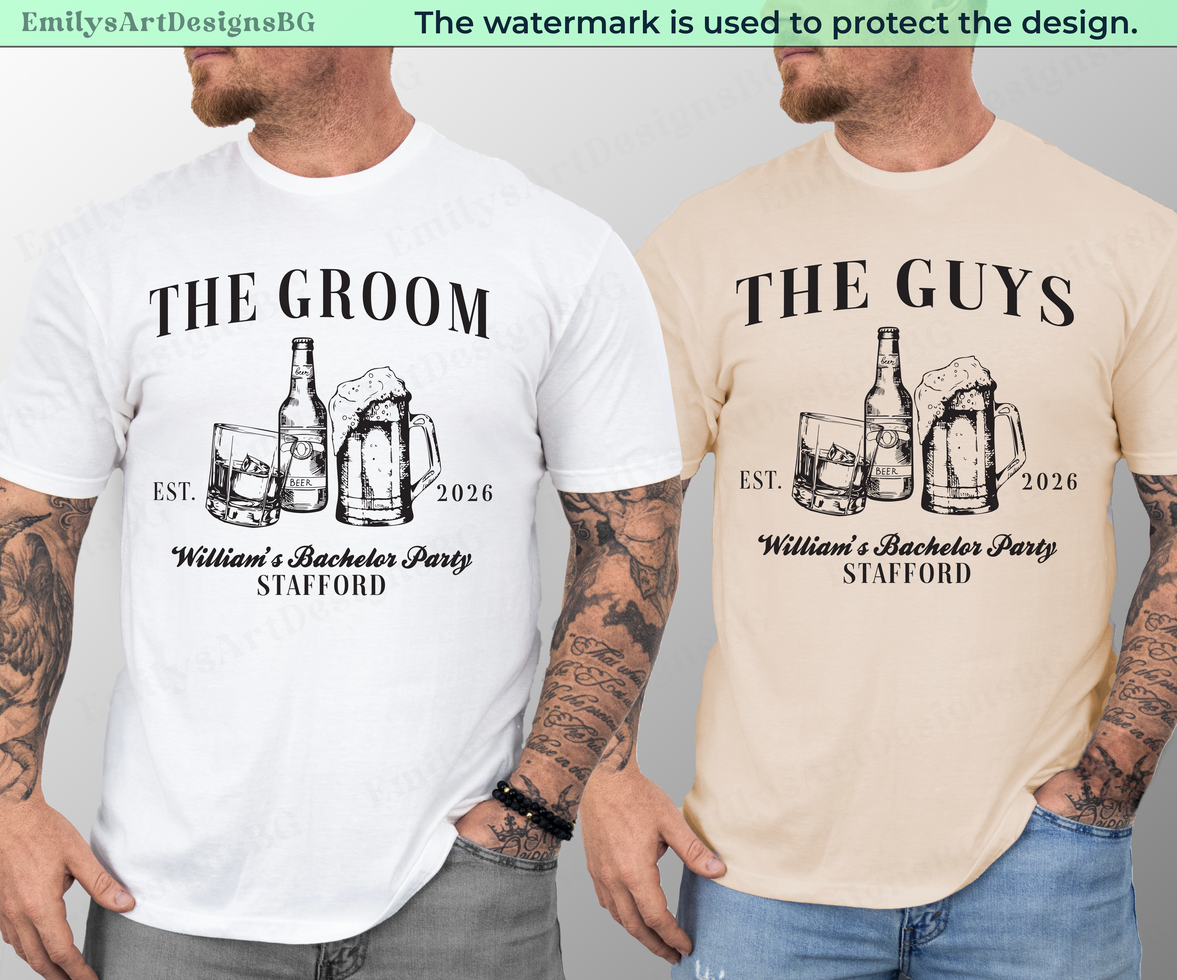 Personalized Bachelor Party T-shirts