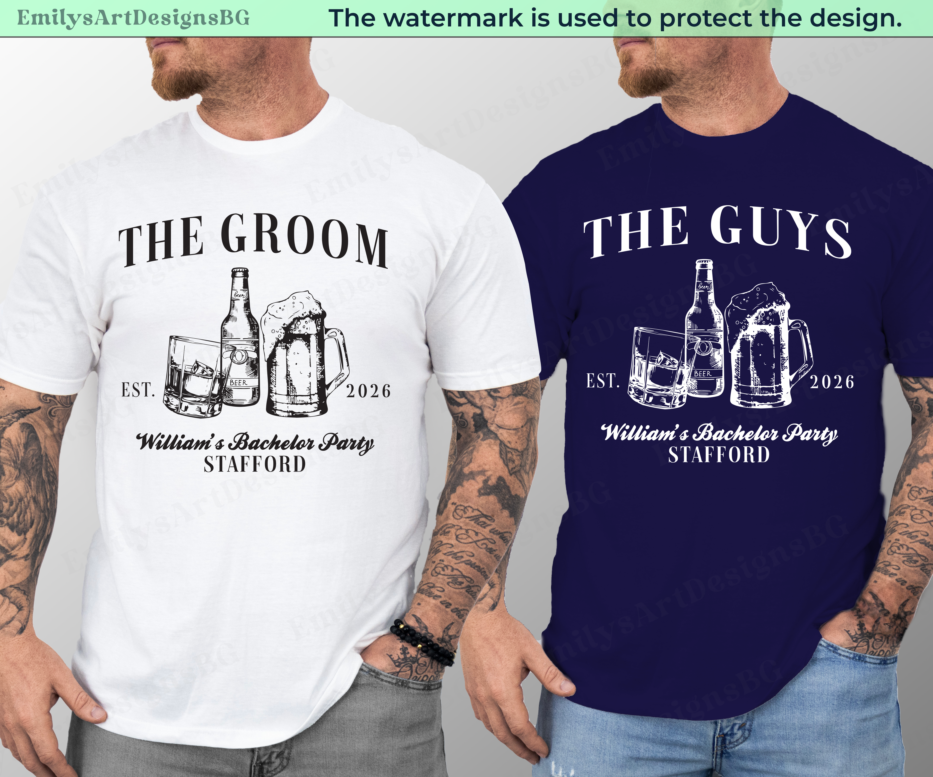Personalized Bachelor Party T-shirts